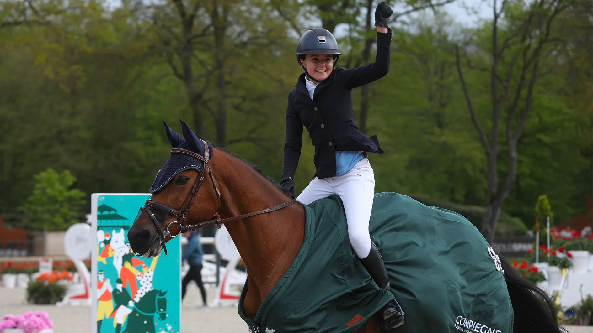 Superbe victoire à domicile pour la cavalière tricolore et sa jument de quatorze ans.