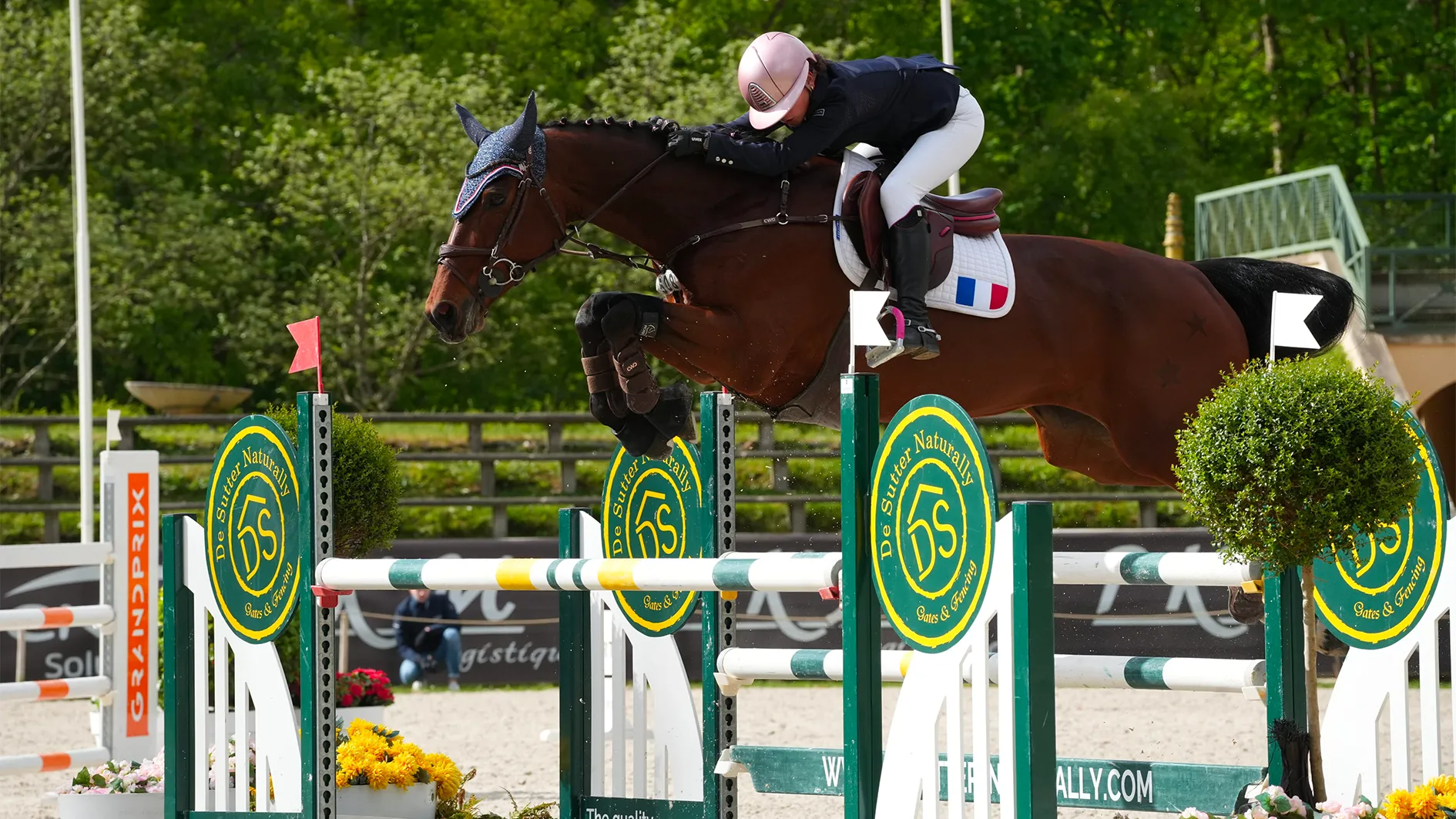 Plus rapide que tout le monde au barrage, Zoé Vageon Ledy n'a pas pu empêcher une petite faute sur le dernier obstacle.