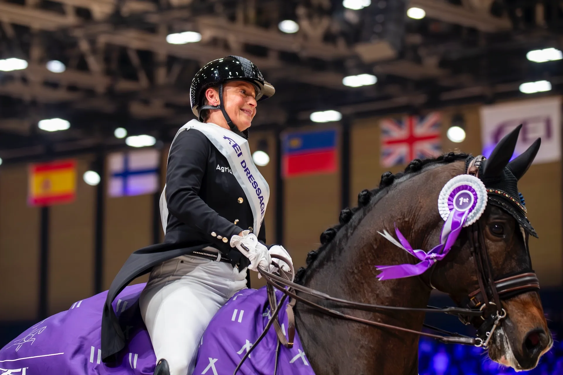 Isabell Werth conserve sa couronne lyonnaise grâce à Quantaz. 