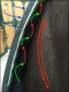 Effet de la mousse durant le mouvement