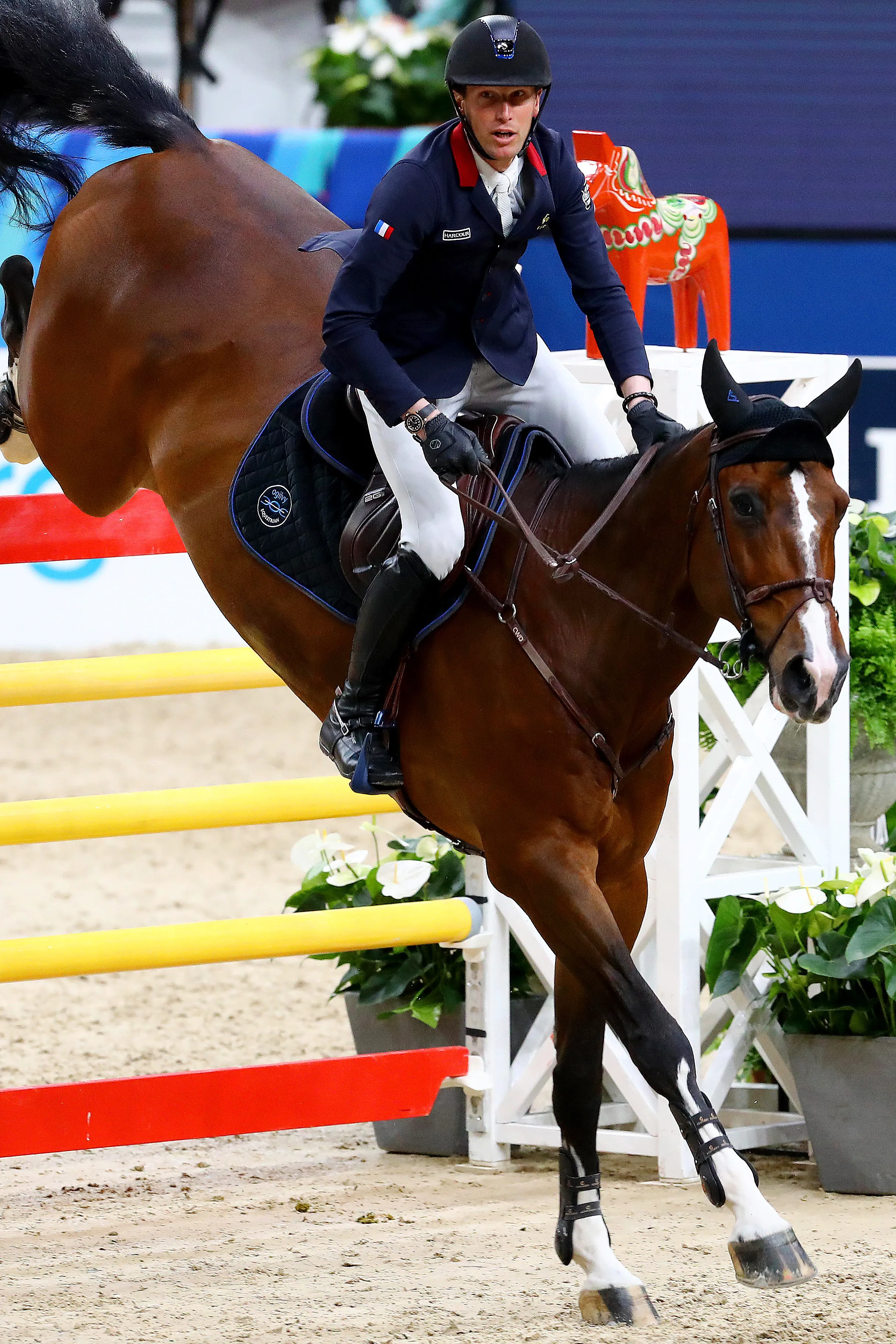 Sans sa faute sur l'entrée du triple, Kevin Staut aurait pu pointer au troisième rang ce soir.