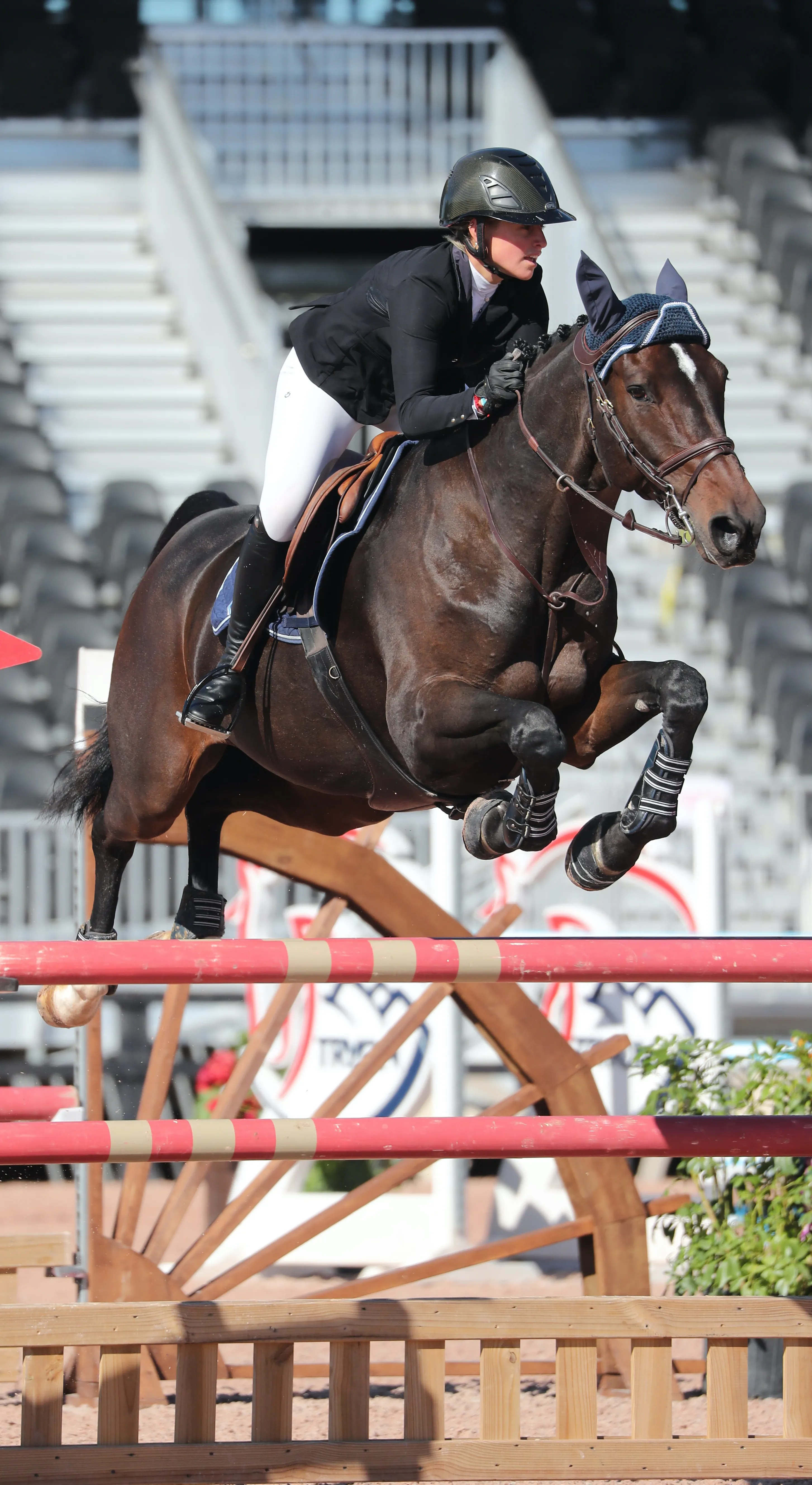 Victoria Tachet et sa jument de tête, Chloe. 