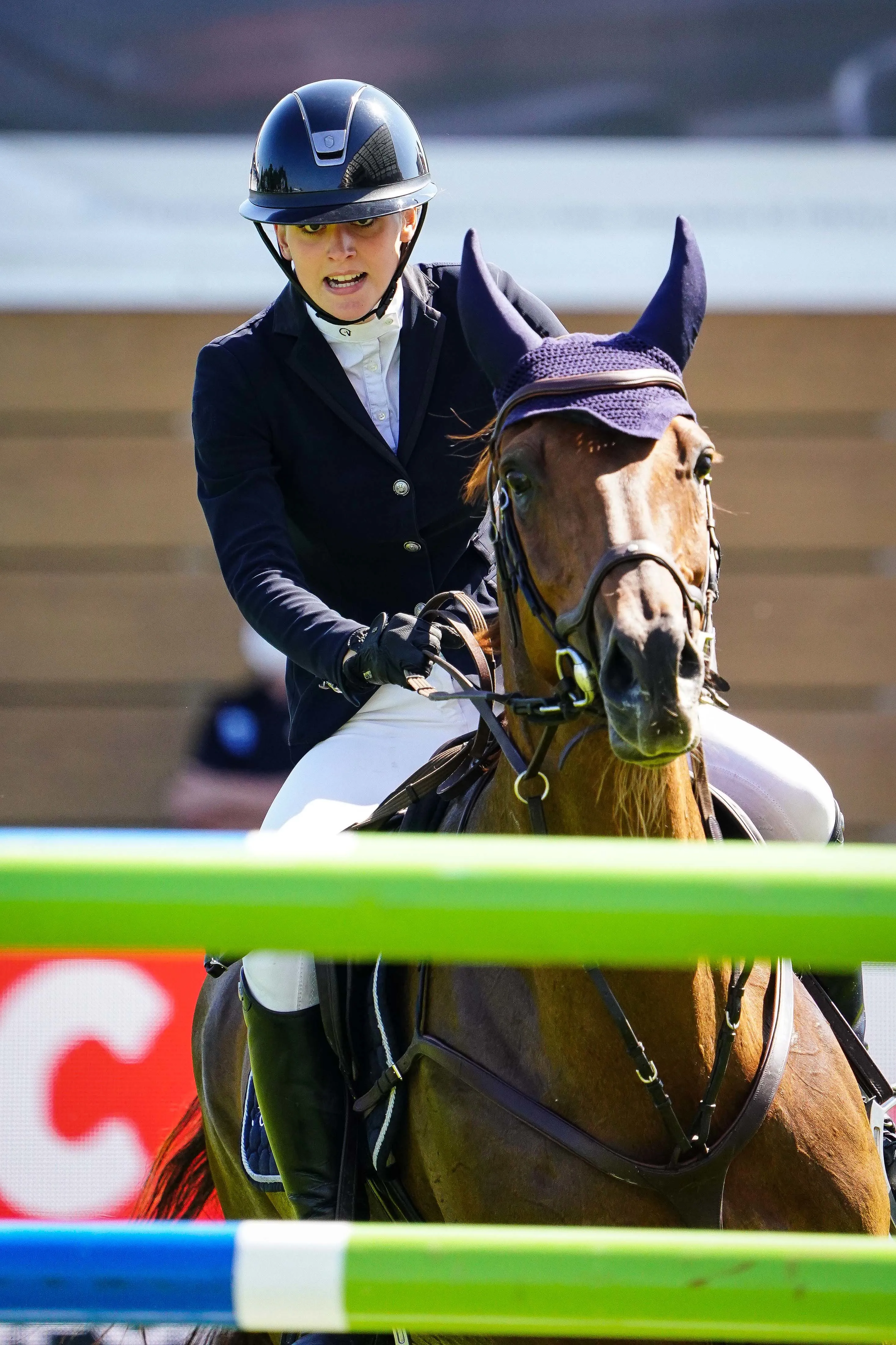 Elin Ott en route pour la victoire avec Nanu II. 