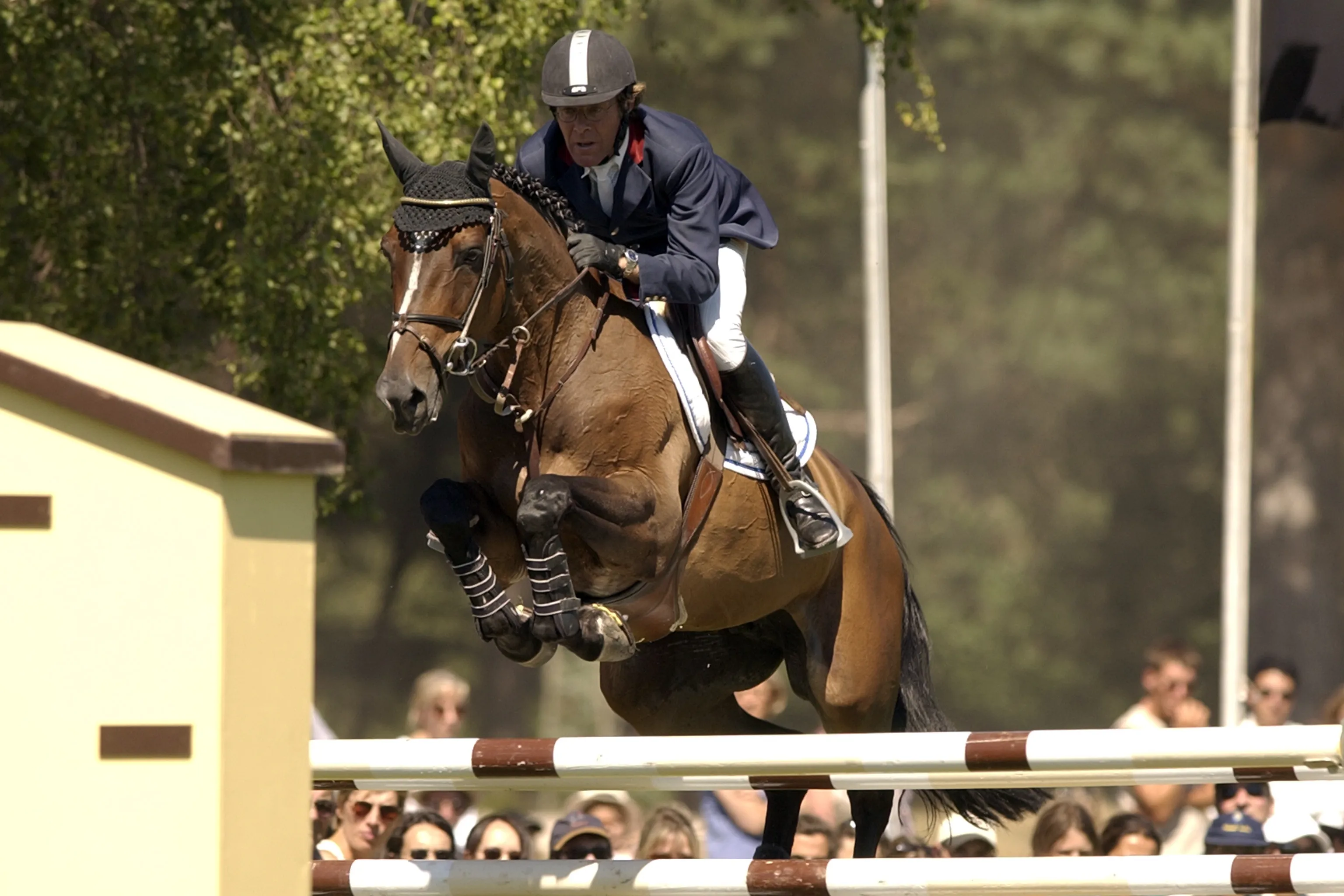 Hubert Bourdy, en selle sur Eve des Etisses lors des championnats de France en 2003.