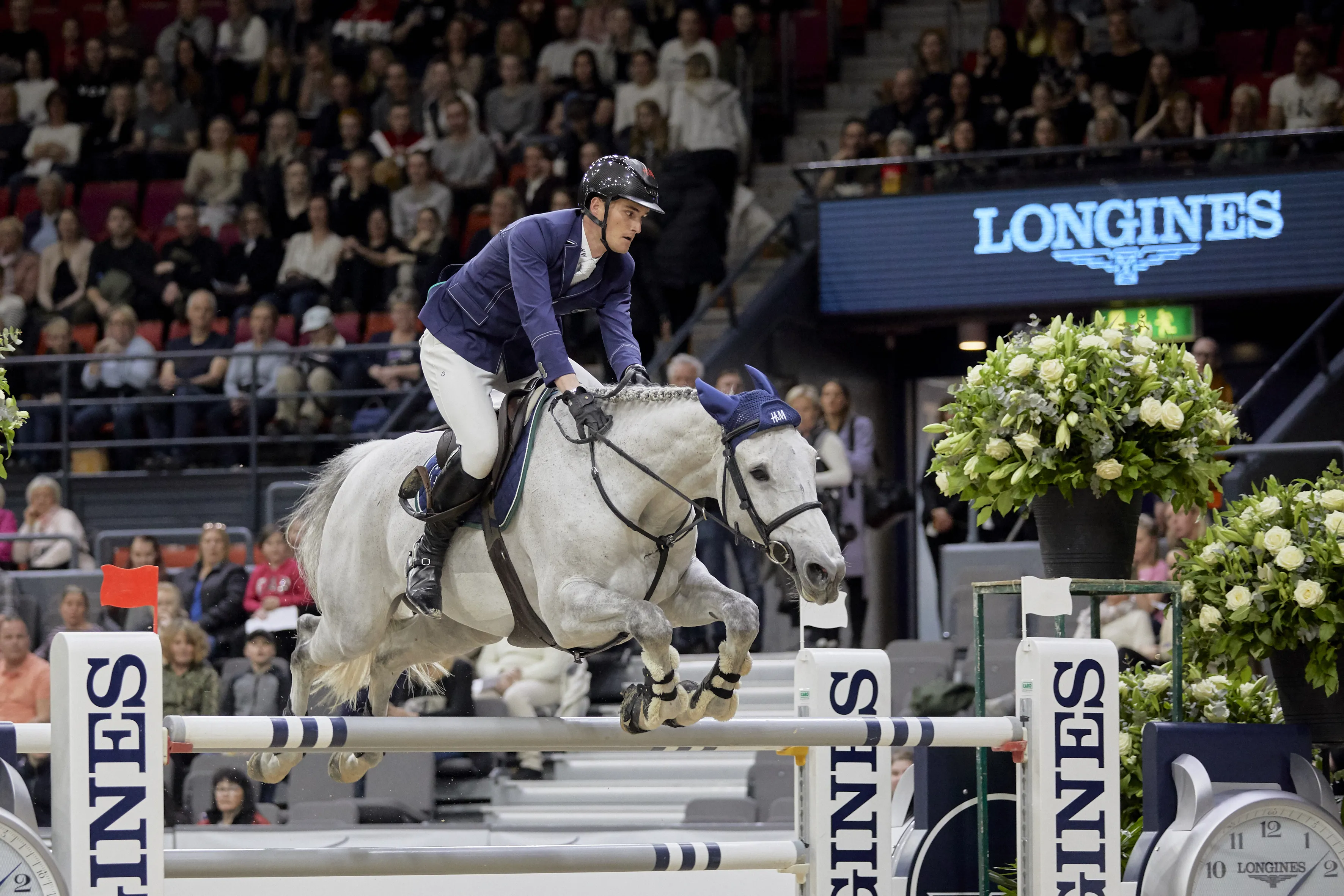 Troisièmes de la Chasse, Olivier Philippaerts a fait une démonstration de mise en selle en concluant son parcours sans étriers.