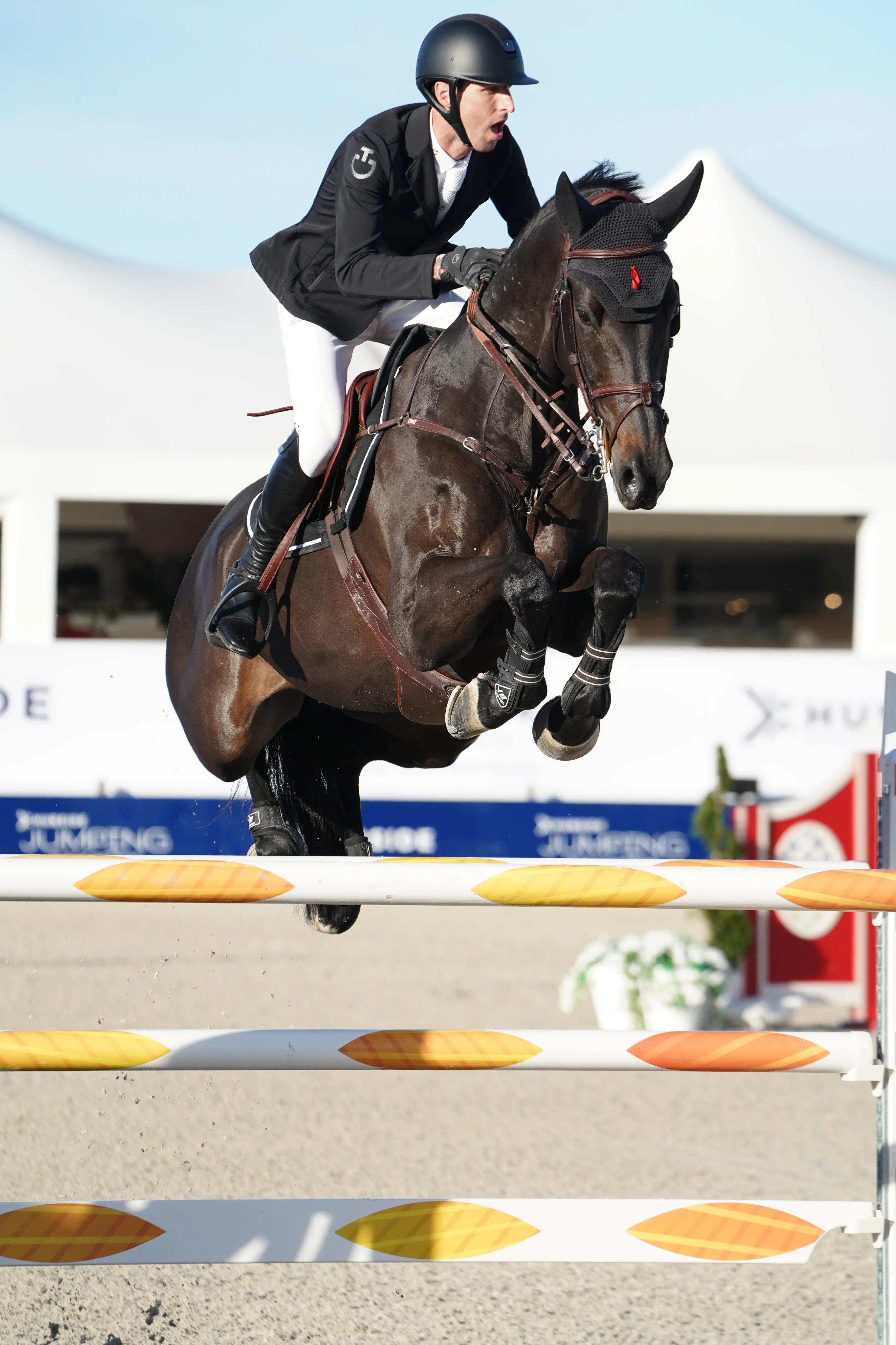 Manquant la victoire pour sept dixièmes de seconde, Pieter Devos et Kannabis van de Bucxtale ont signé une très belle prestation.