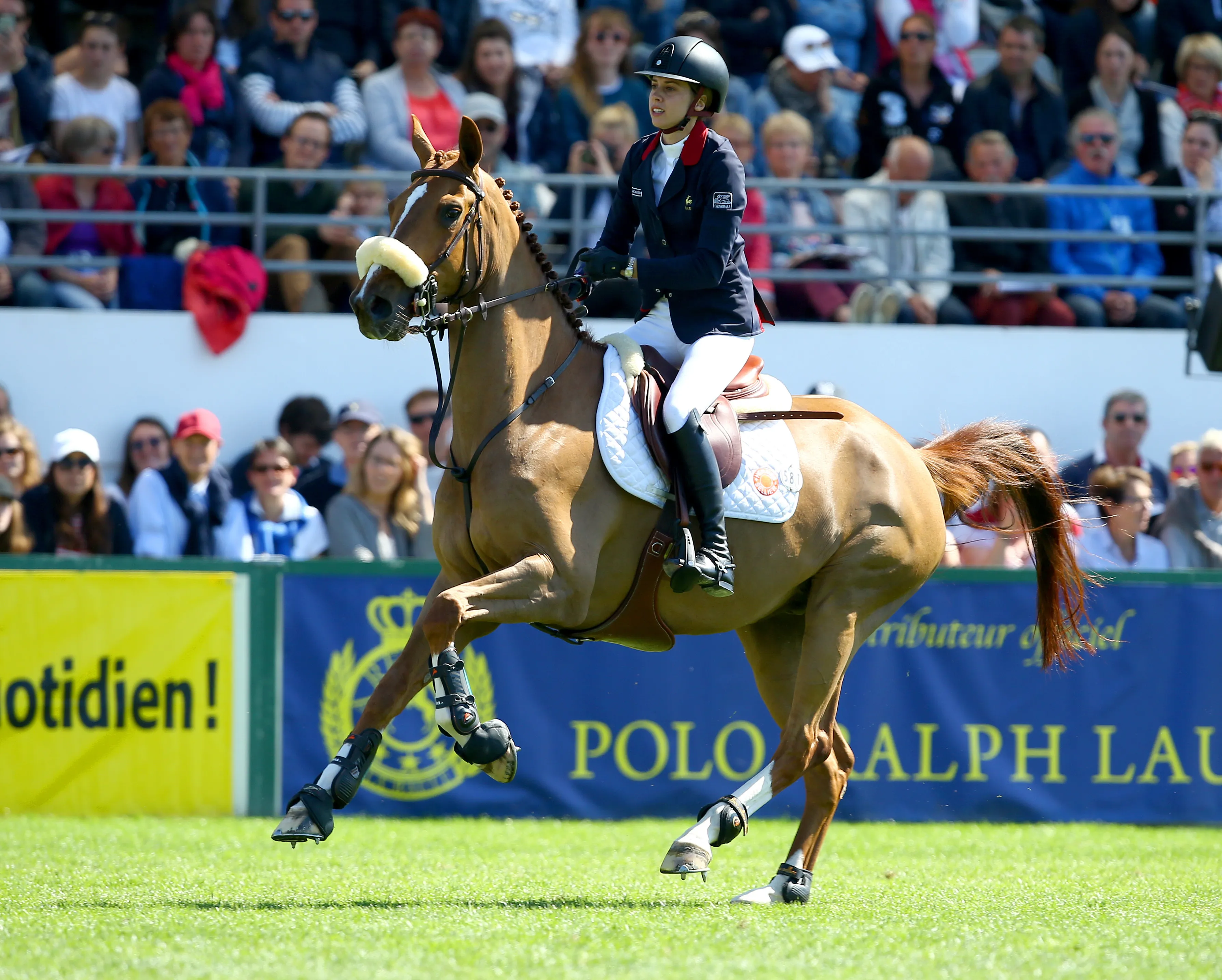 Alexandra Paillot et Tonio la Goutelle, deuxièmes aujourd'hui de l'épreuve à barrage.