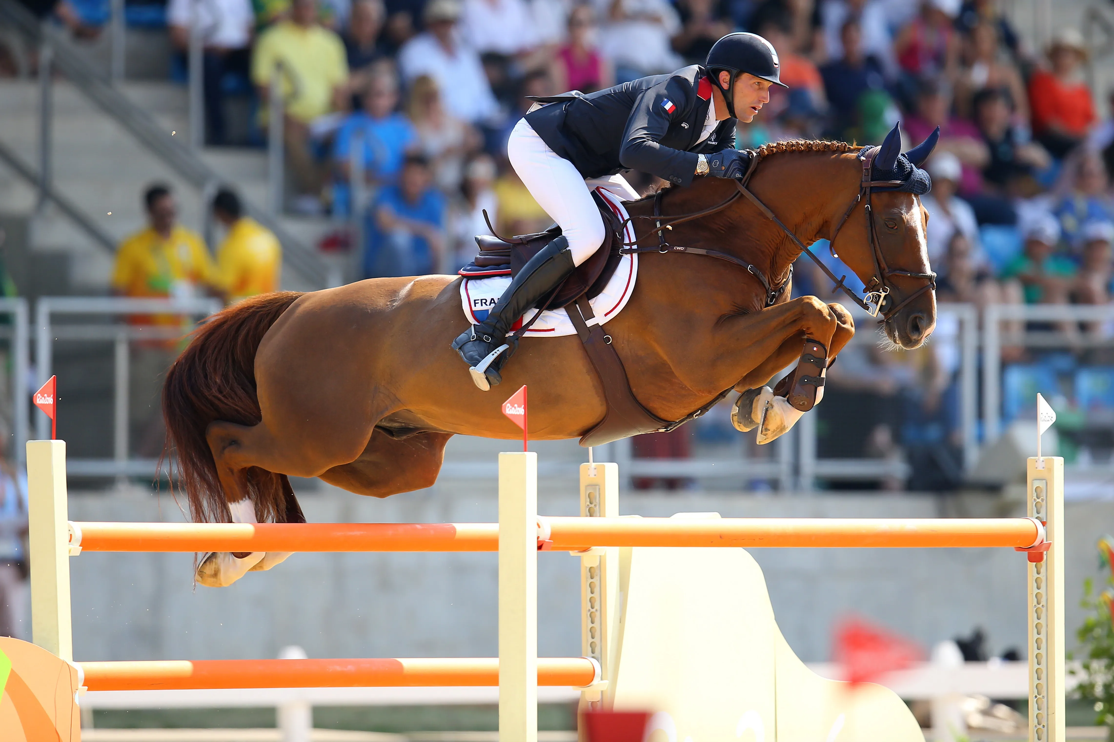 Ici à Rio de Janeiro en 2016, Rêveur de Huretbise*HDC a largement participé au titre olympique décroché par la France.