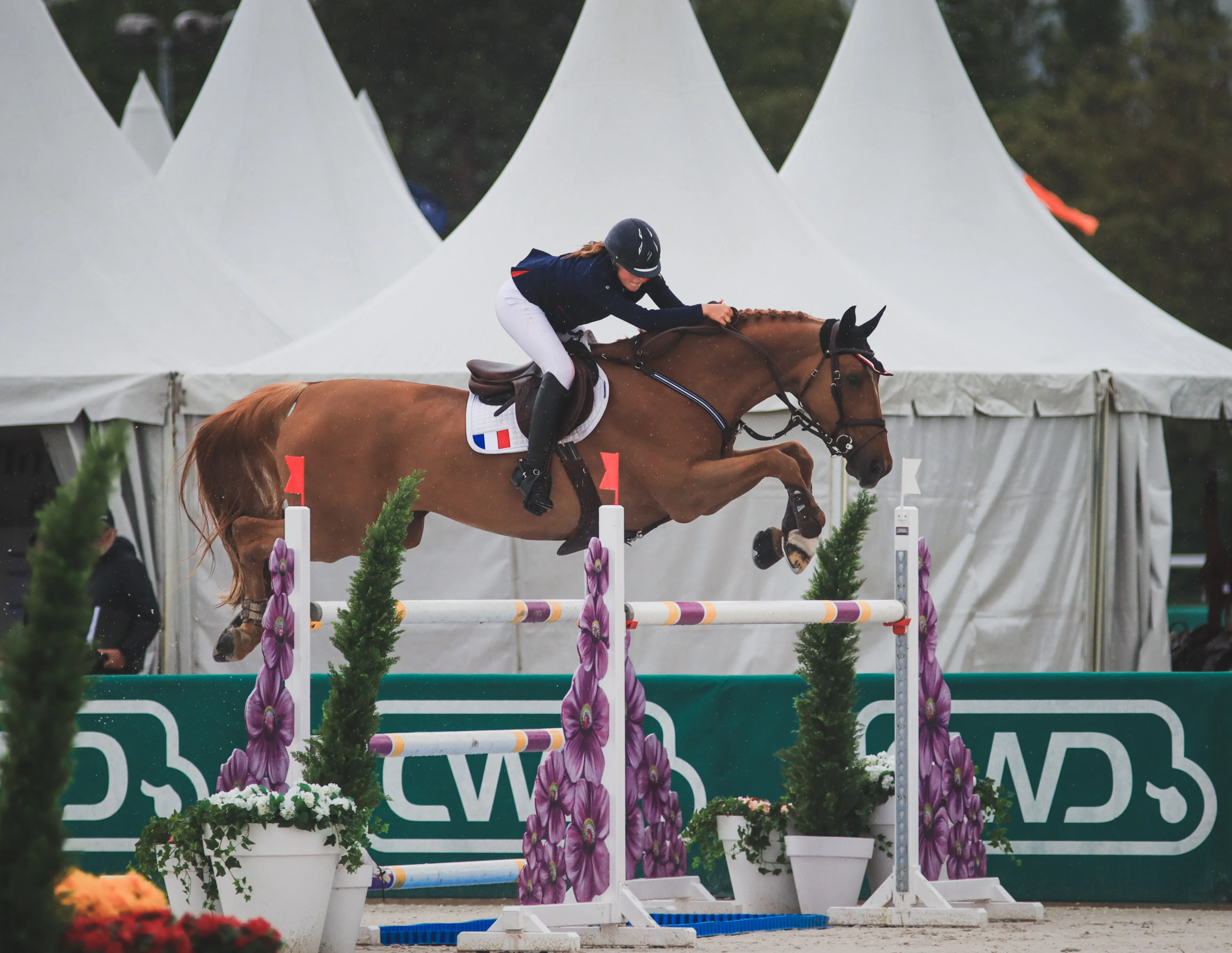 Alice Lainé et Emerald Sitte ont offert un deuxième tour sans faute avec le meilleur chronomètre de l'épreuve.