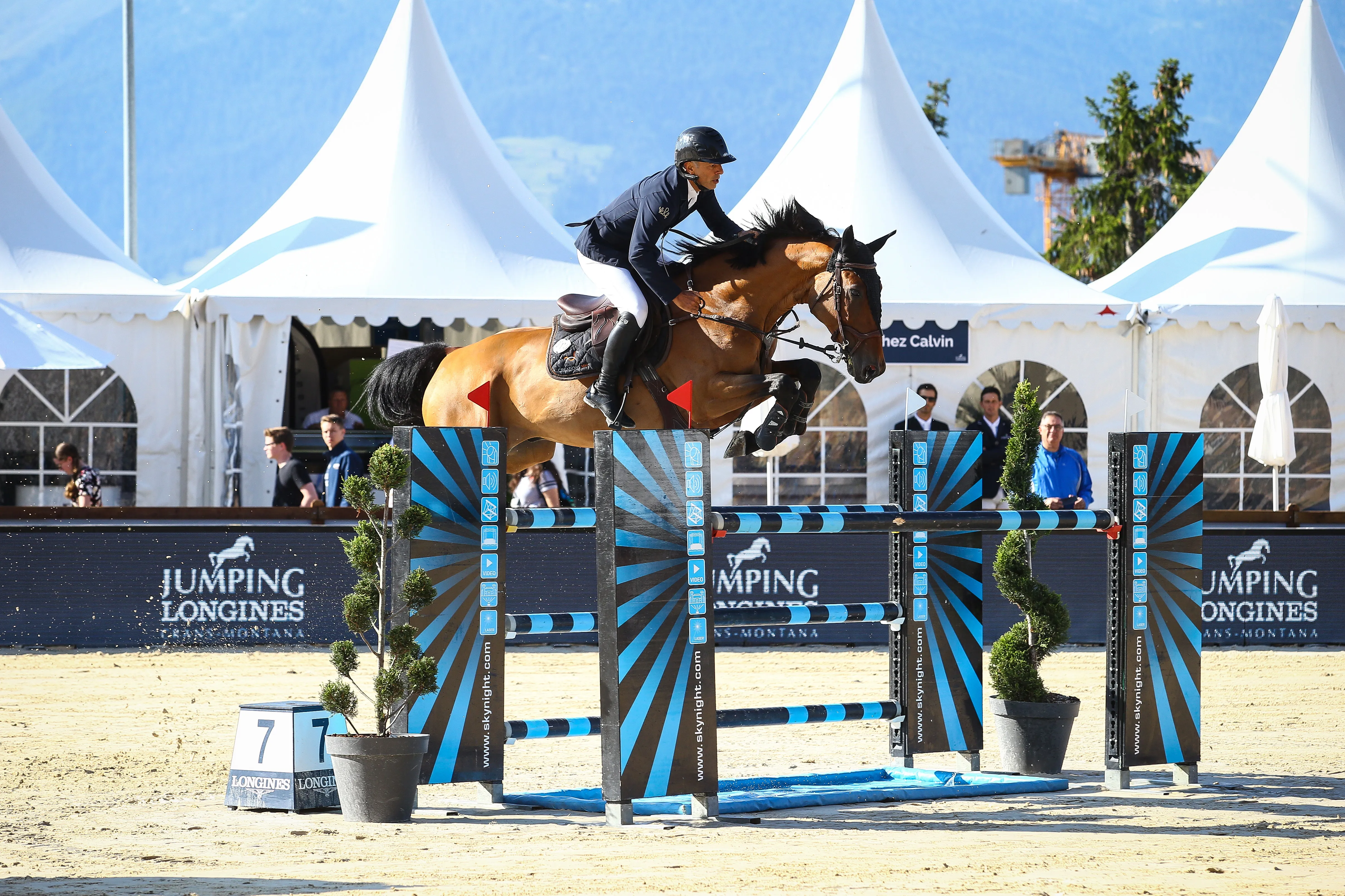 Umour Buxeen au CSI 3* de Crans-Montana, mi-juillet.