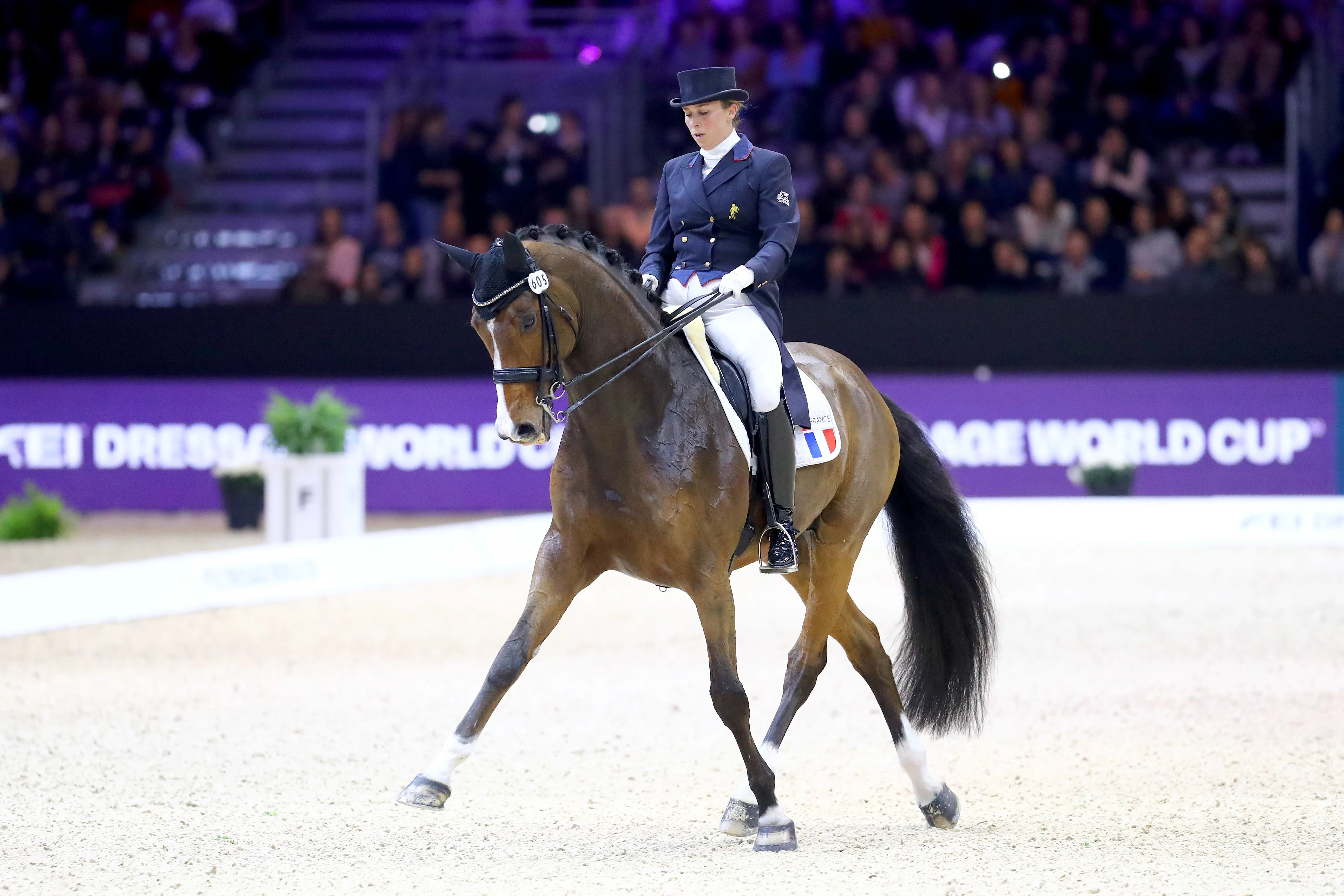 Cet hiver, Marie-Émilie Bretenoux a participé à plusieurs étapes de Coupe du monde, dont celle de Lyon ici en photo.