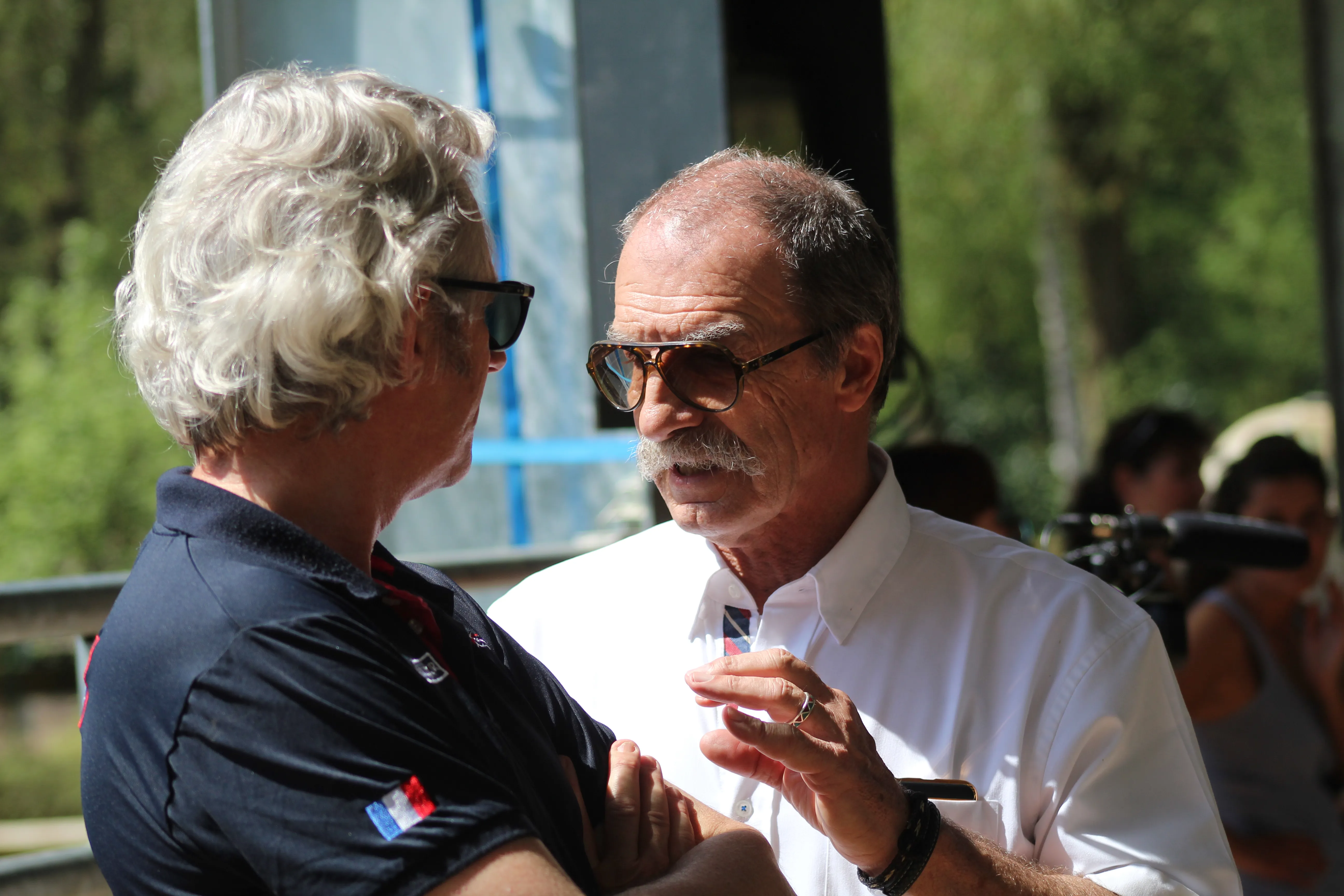 Le référent directeur technique national Laurent Gallice et le sélectionneur français Guy Duponchel ont été attentifs aux prestations des Tricolores ce week-end.