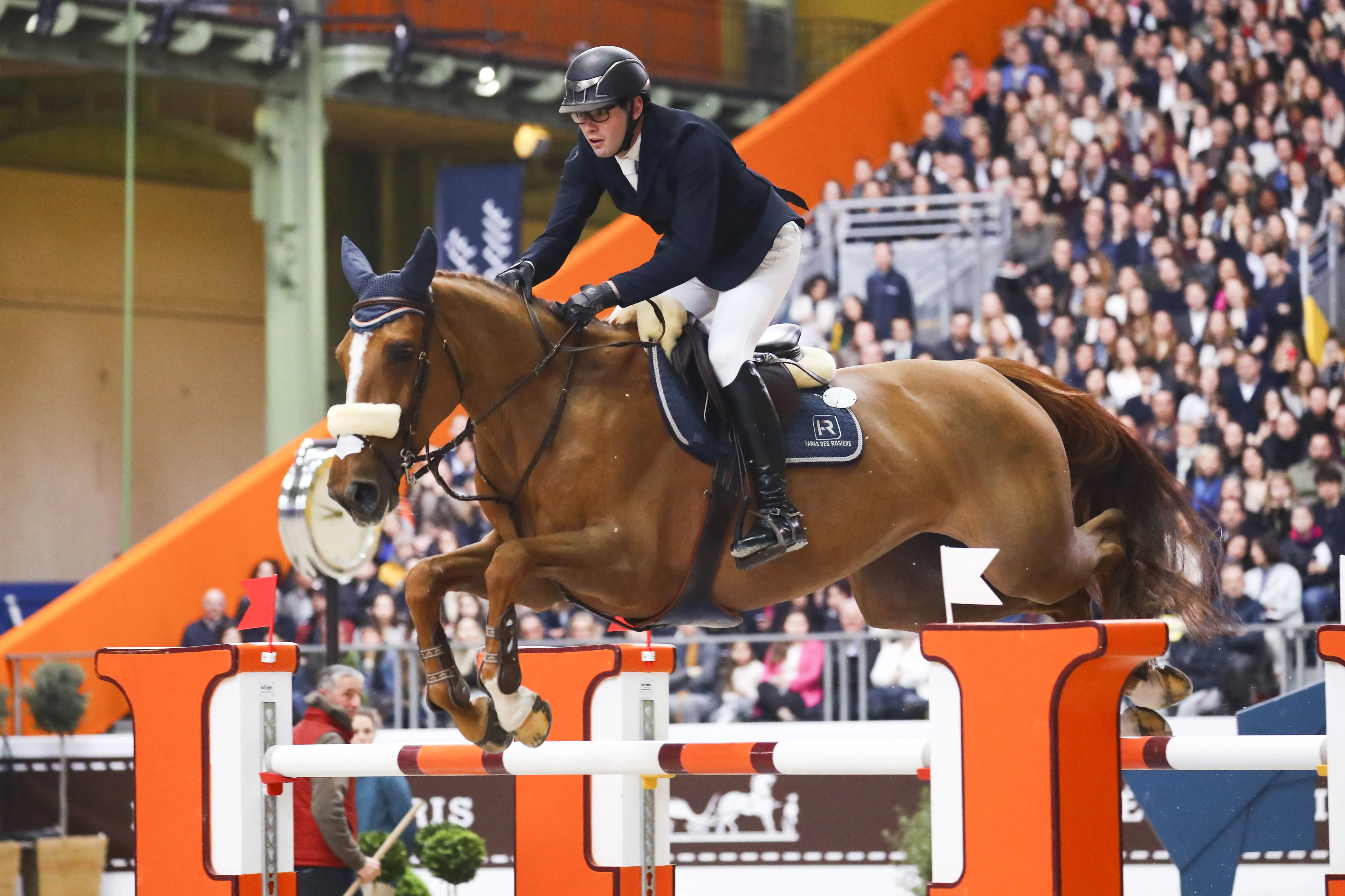 Cadix des Rosiers, photographiée ici lors du Saut Hermès, a retrouvé les terrains le week-end passé à Nancy après plus d’un an d’absence.