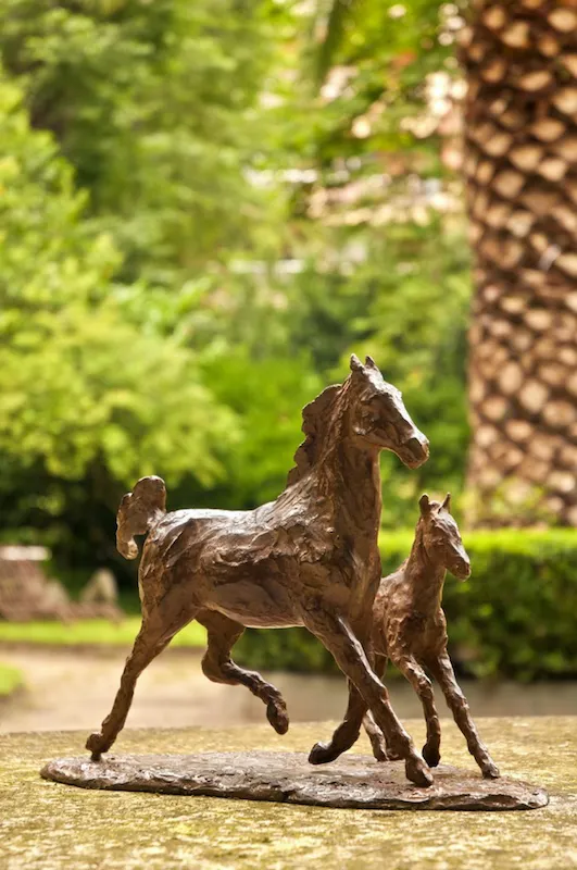 « Bonheur équestre », bronze.