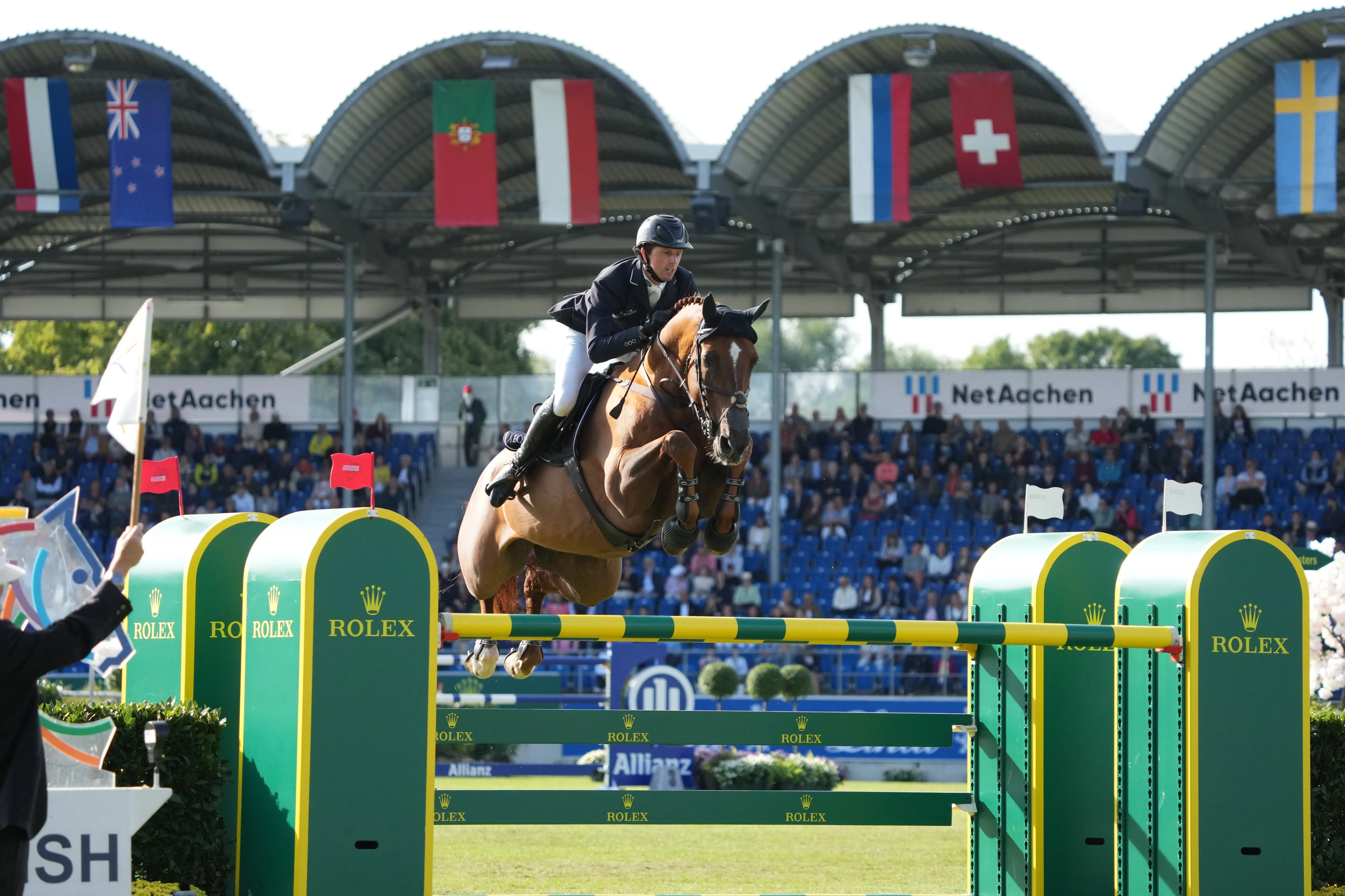 Champions olympiques en titre, Ben Maher et Explosion W ont écopé d'une barre sur la sortie du double, anéantissant leur rêve de victoire...