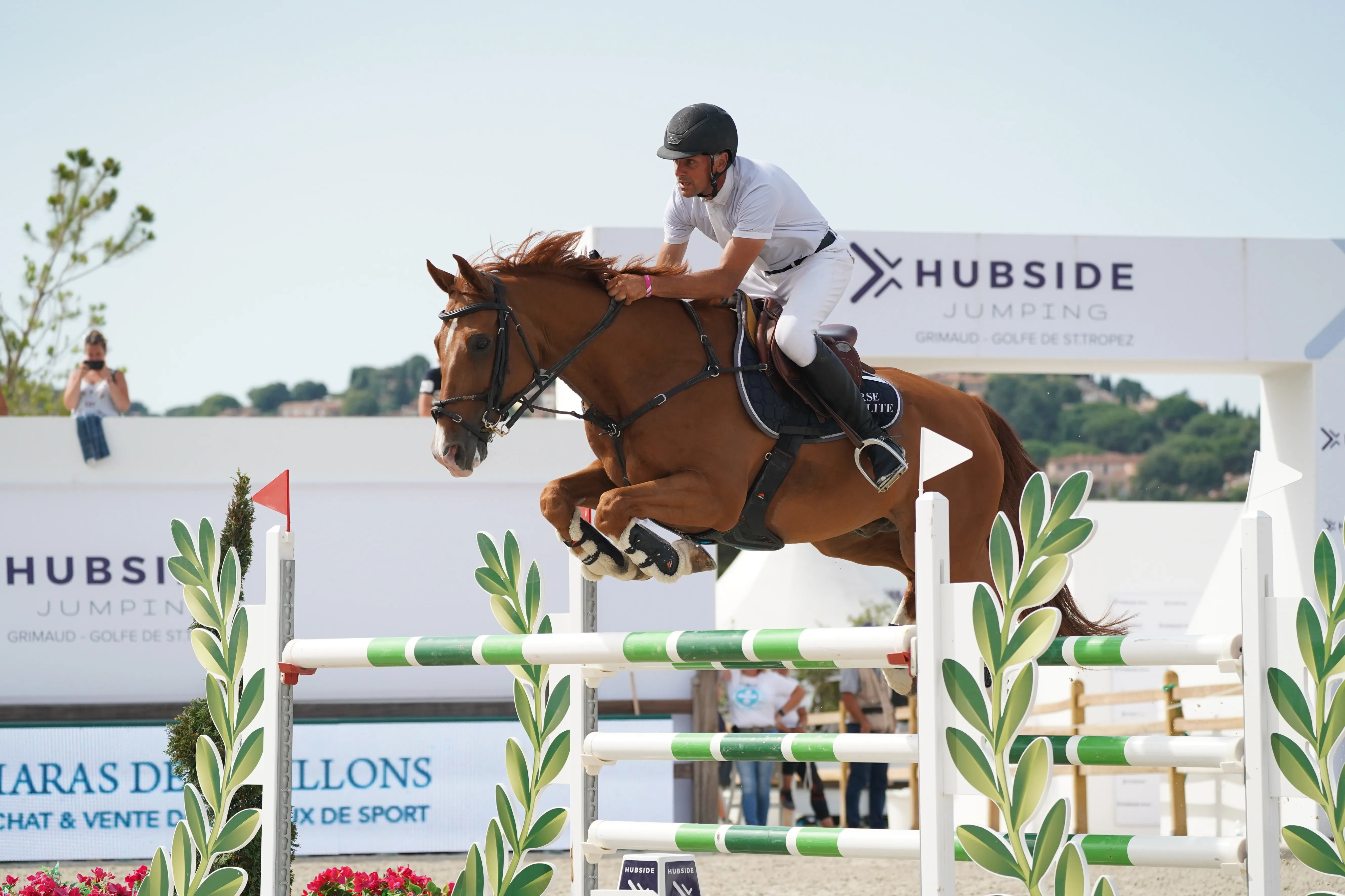 Farouk de Hus avec Jérôme Hurel en 2020 à Grimaud.
