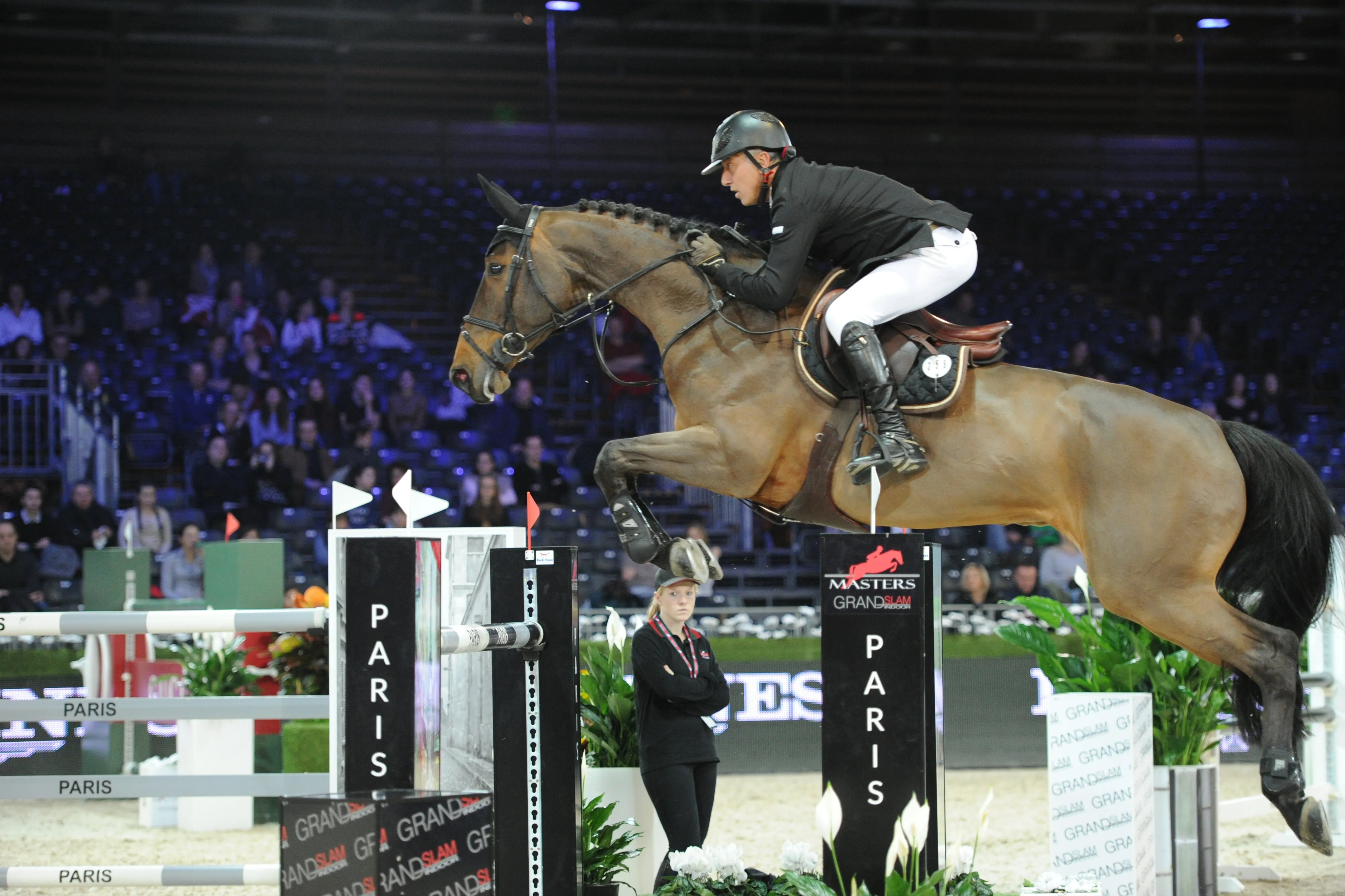 Ici au Salon du cheval de Paris avec Philipe Léoni, la brillante Shana de Kerglenn s’est avérée aussi généreuse que sa mère.