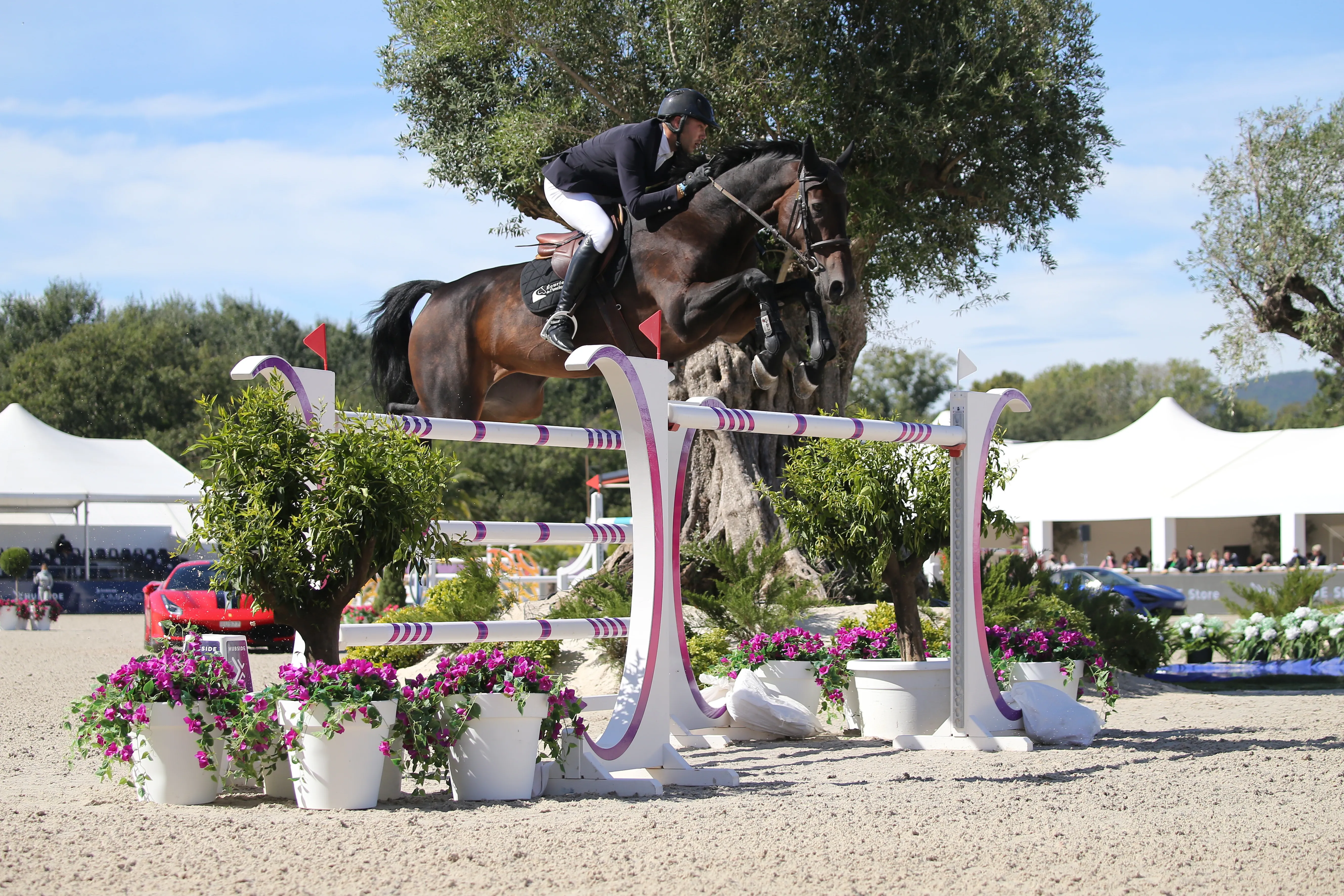 Morgan Bordat a conclu son premier Grand Prix 5* avec deux fautes, en selle sur Uma. 