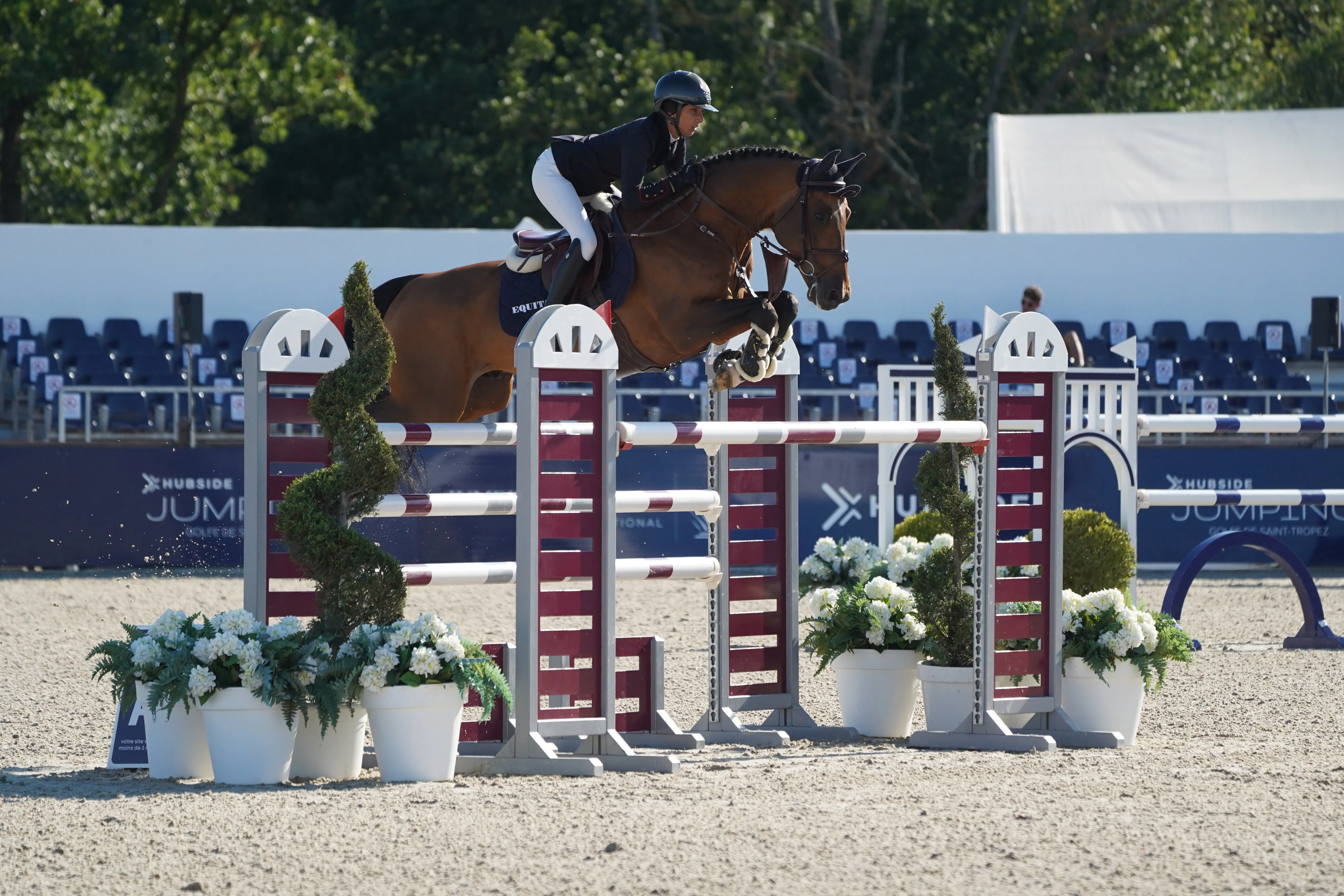 Baikal de Talma et Mégane Moissonnier au CSI 4* de Grimaud.