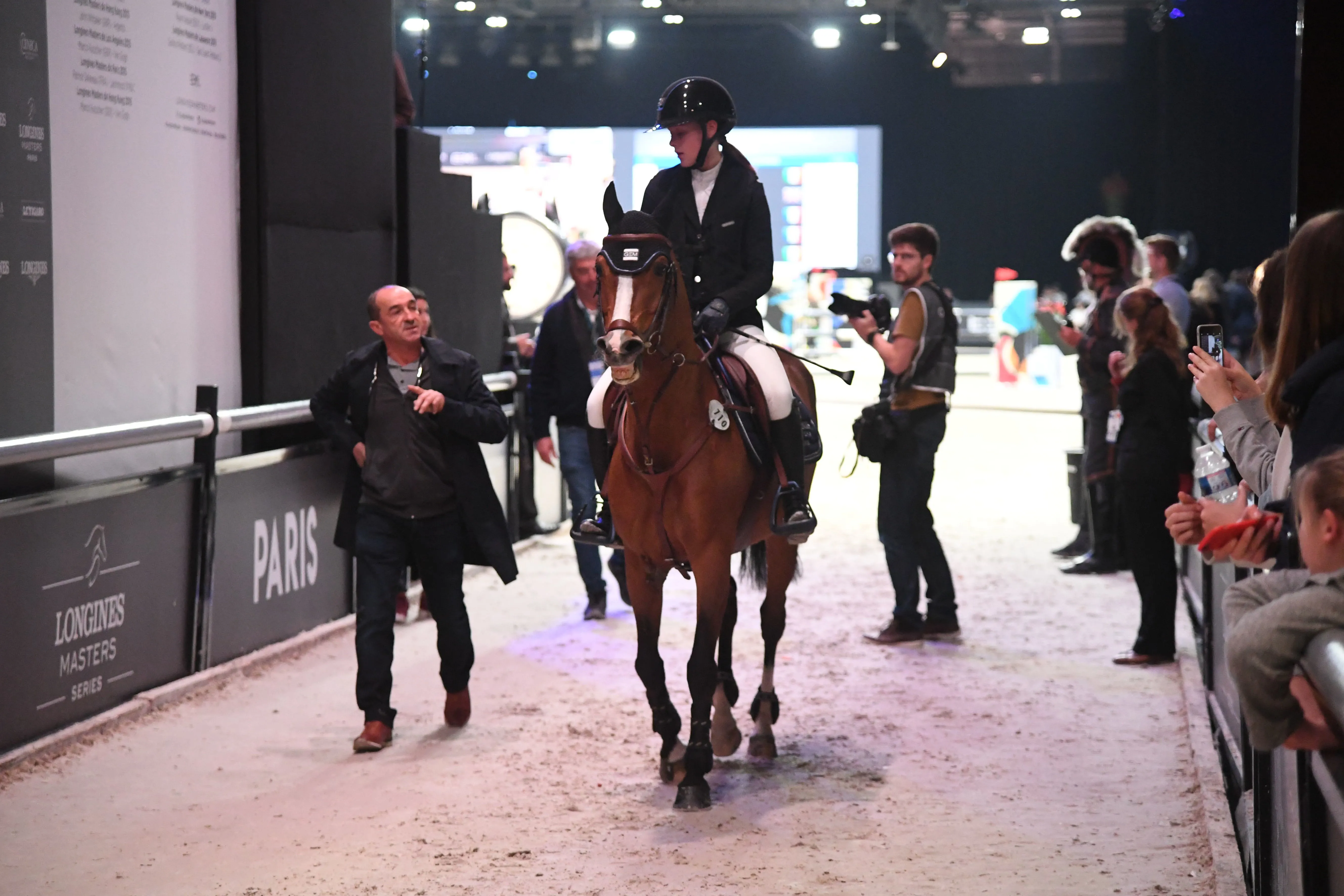 Ici avec Romane Orhant et Claude Castex, resté l'entraineur de Quabar pendant dix ans.