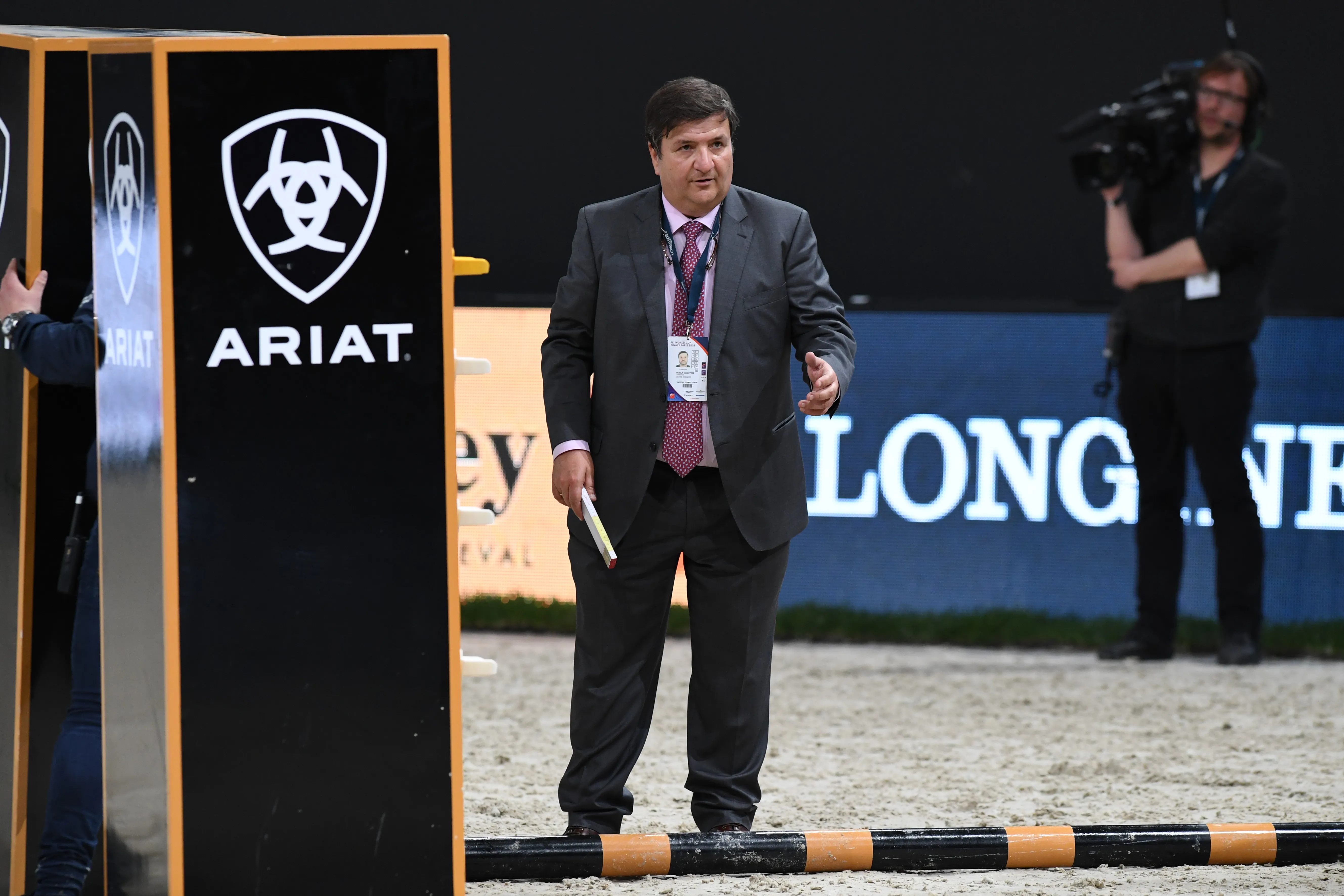Santiago Varela lors de la finale de Coupe du monde à Bercy en 2018.
