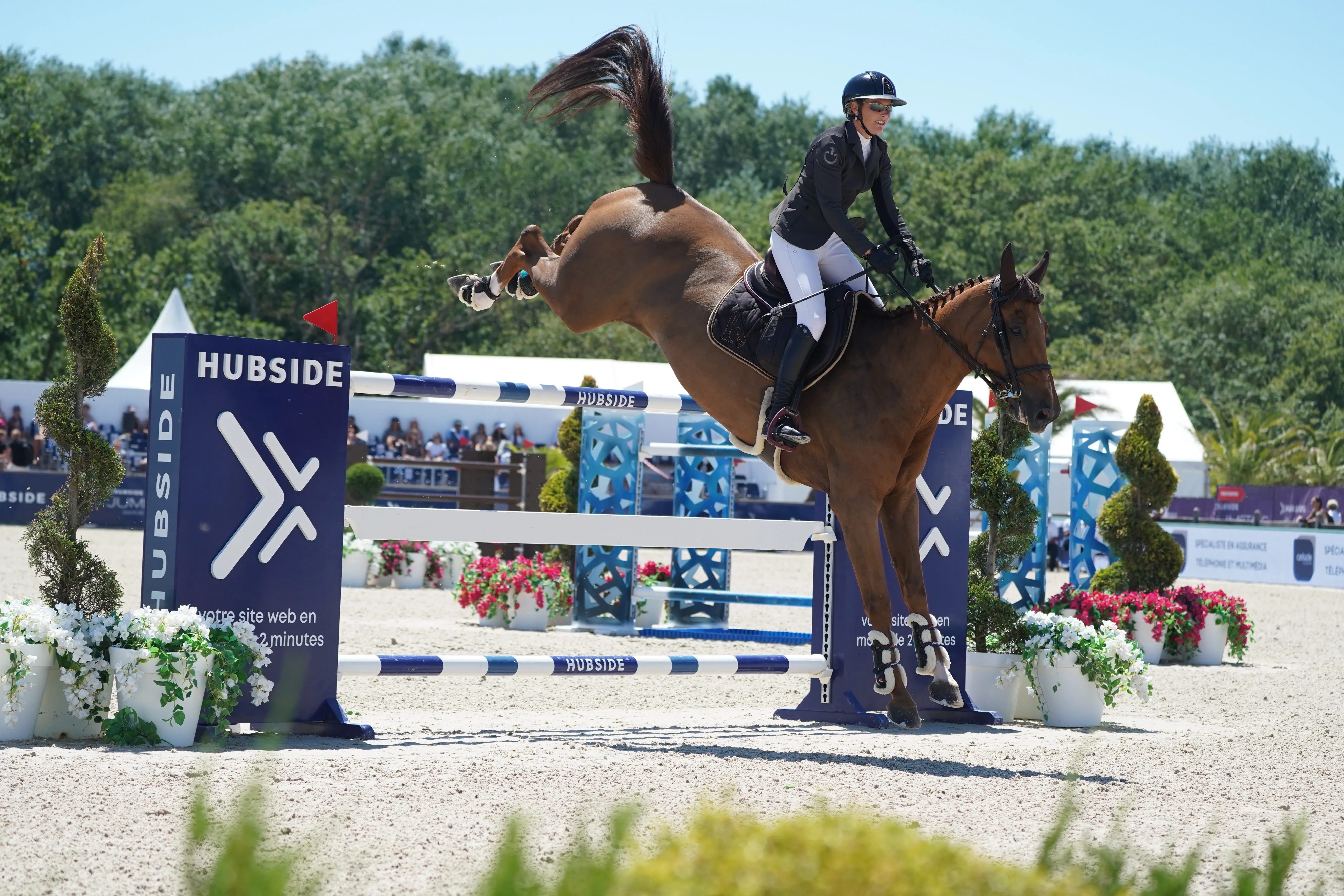 Vega de la Roche n'a écopé que d'une faute dans son tout premier Grand Prix CSI 5*, à Grimaud. 