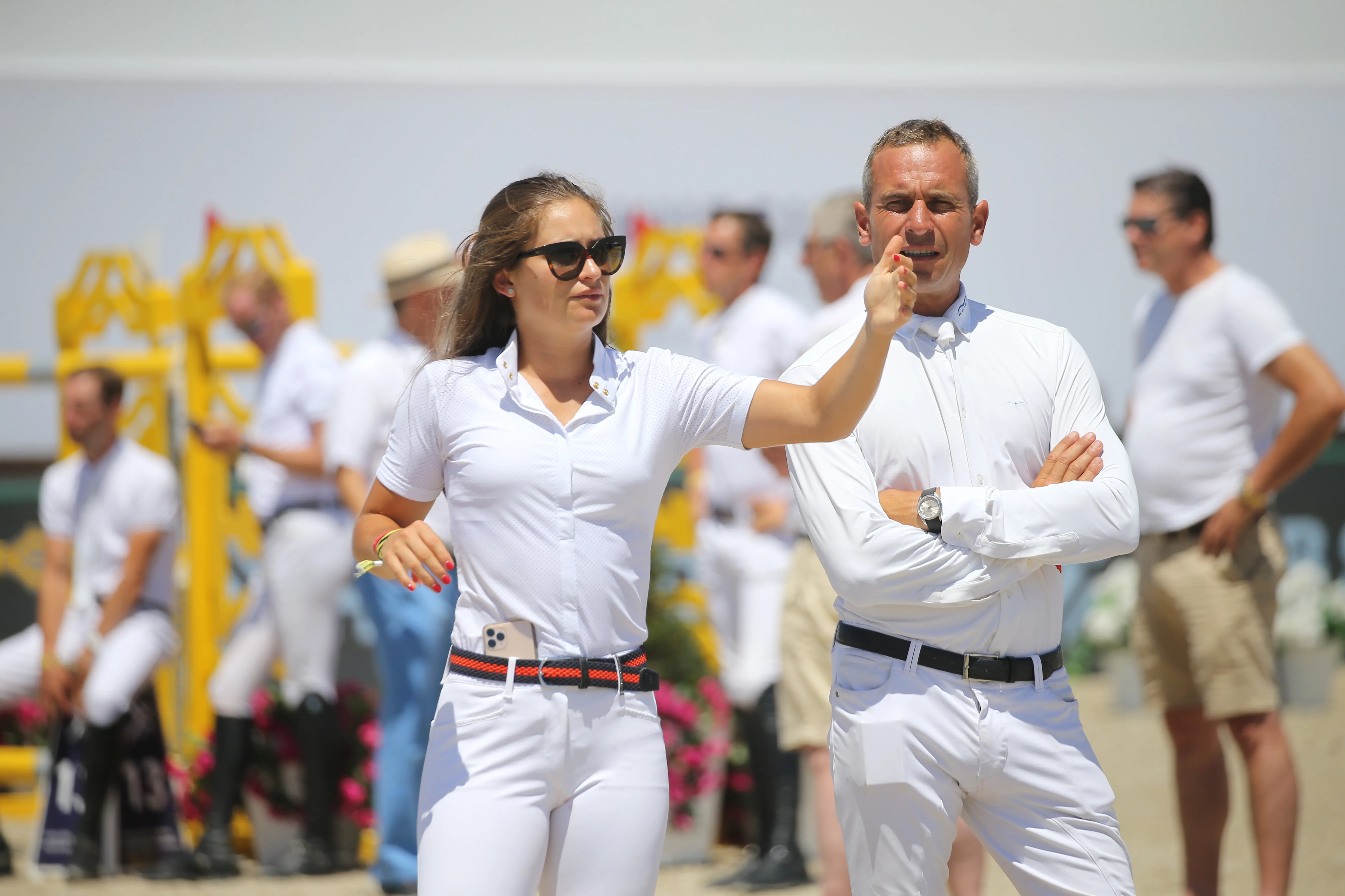Jeanne Sadran aux côtés de Julien Épaillard, son entraîneur depuis presque un an.