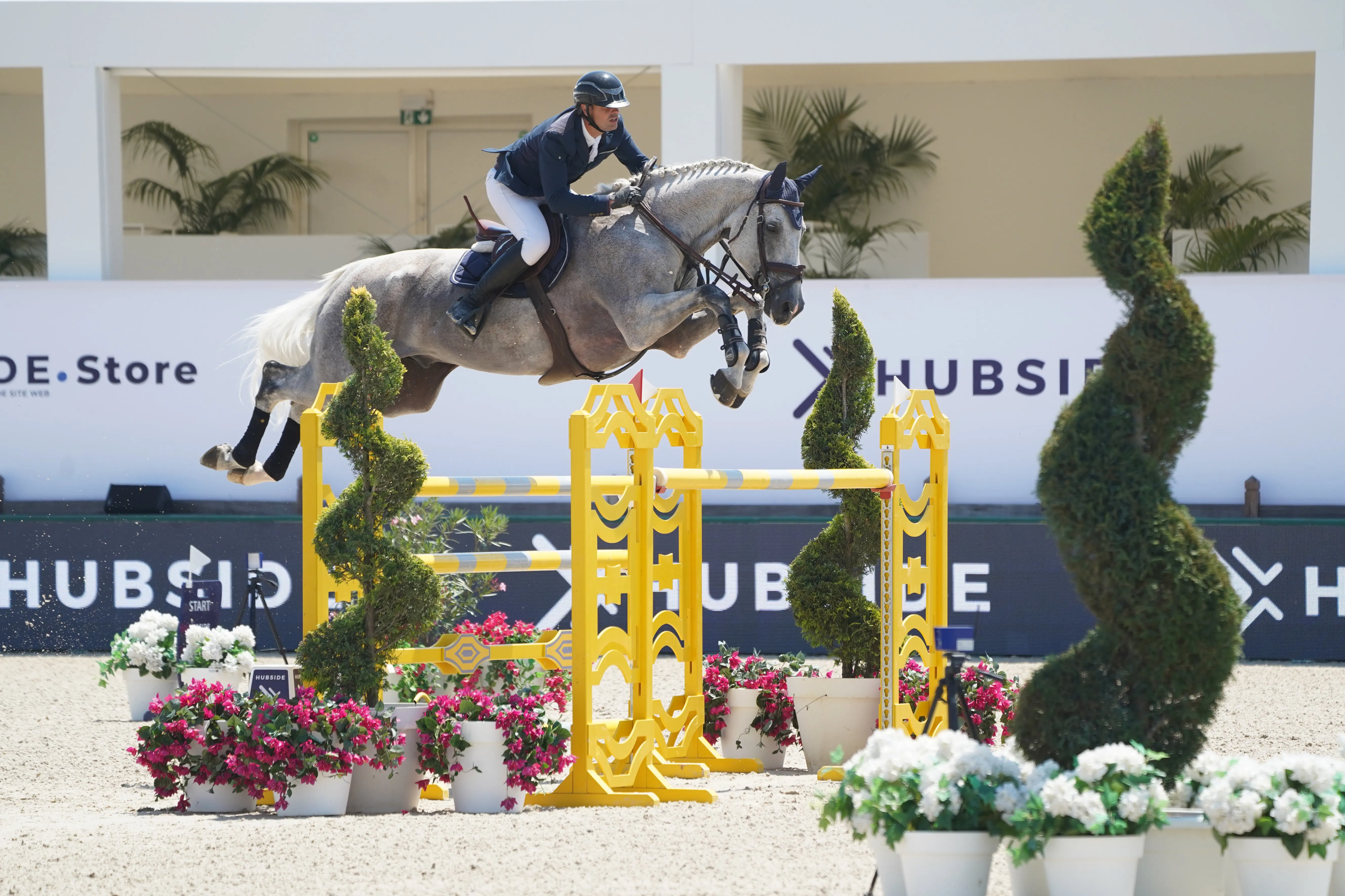 Mathieu Billot et Quel Filou 13 ont été les meilleurs représentants français aujourd'hui à Grimaud. 