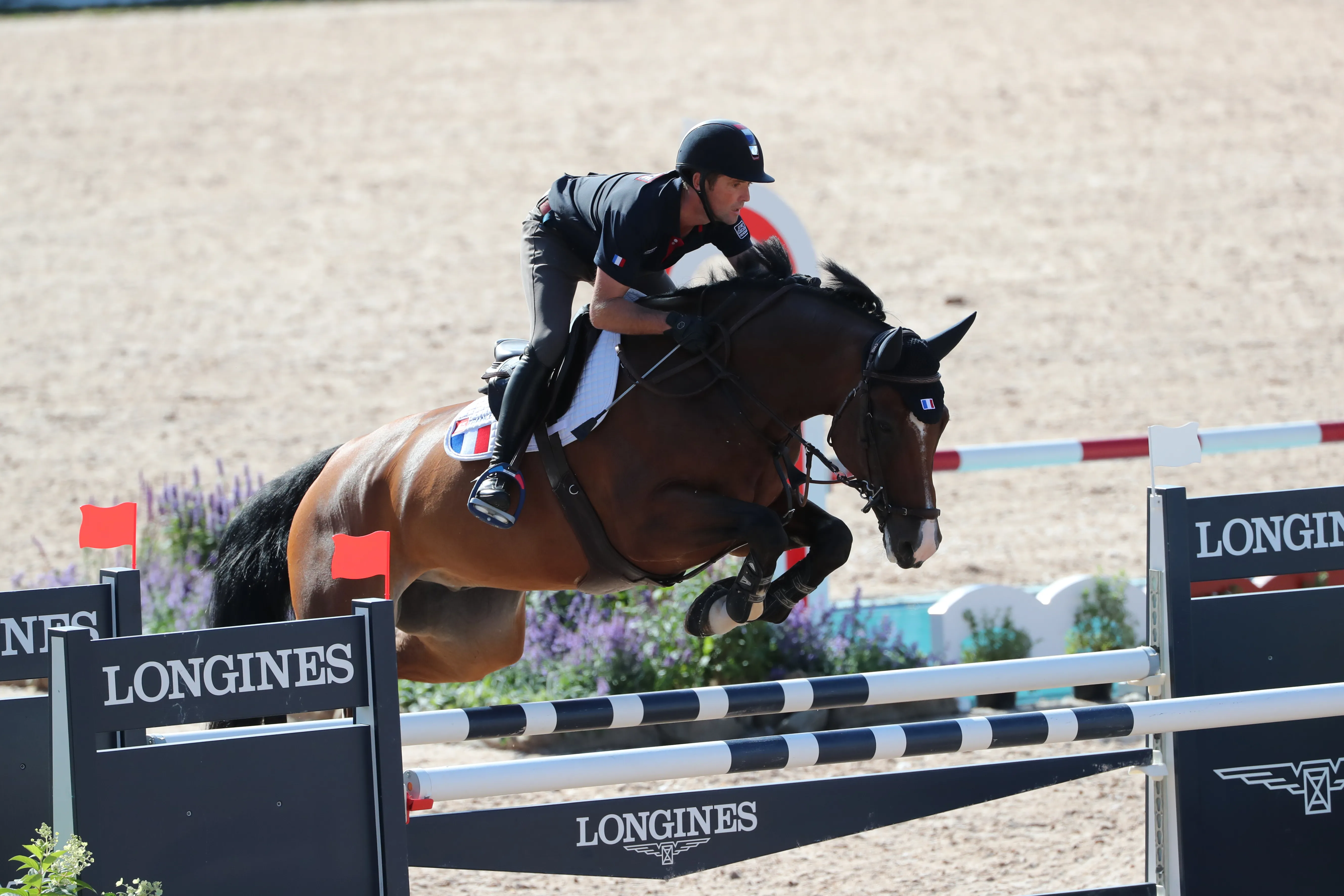 Marc Dilasser sur la piste de Göteborg, à l'occasion de la warm up des championnats d'Europe.