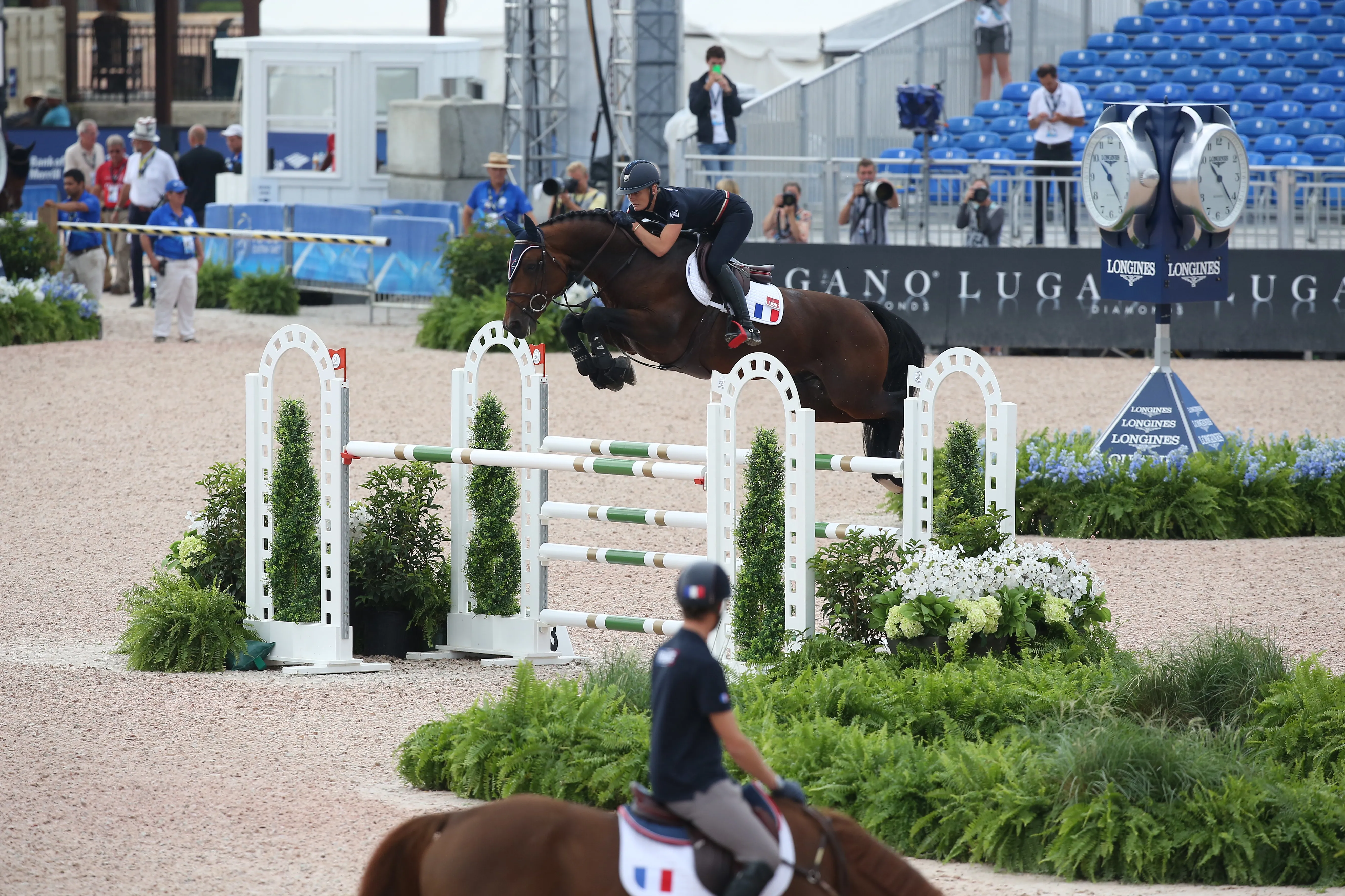 Ce matin, Alexandra Francart et Volnay du Boisdeville ont pris leurs marques sur le stade principal de Tryon.