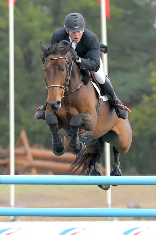 On retrouve ici Alain Bourdon et Kassandre dans le championnat Pro 1, à Fontainebleau.