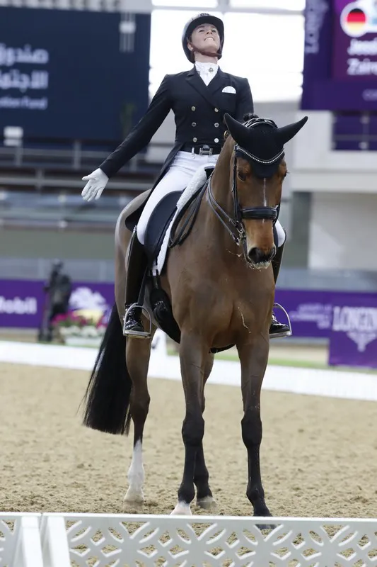 La joie de Jessica von Bredow-Werndl.