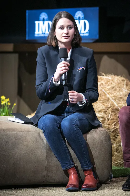 Thaïs Méheust a fort bien représenté la France et le concours complet dans ce panel de jeunes.