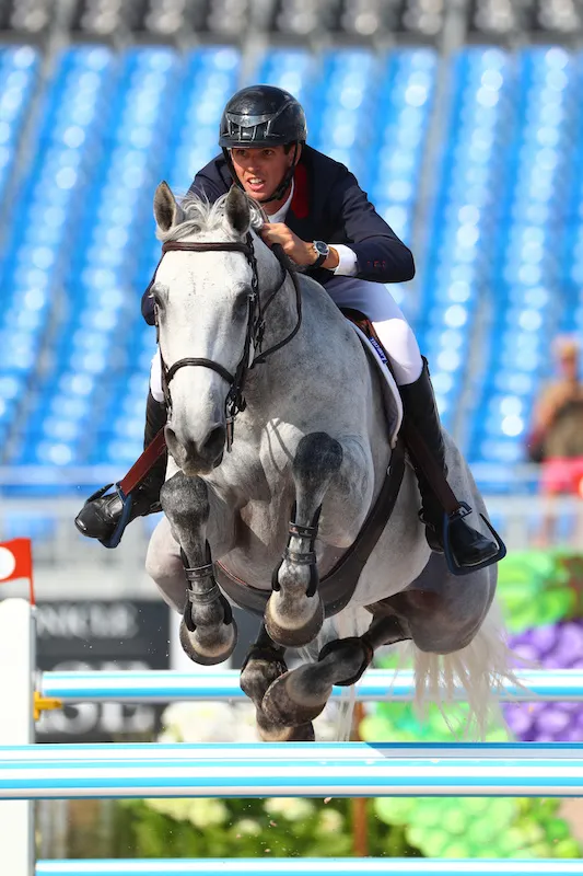 Alexis Deroubaix a été le seul Tricolore a se sortir sans encombre du parcours d'Alan Wade aujourd'hui avec Timon d'Aure.
