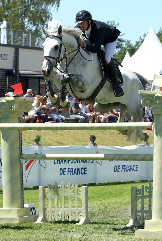 Ici au Master Pro de Fontainebleau, Typhon de la Cense a réussi une belle carrière avec Cédric Le Goff, brillant jusqu’à 1,50 m.