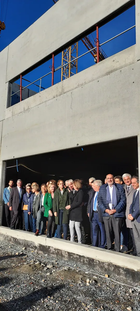 Les élus ont pu constater l’avancement des travaux.