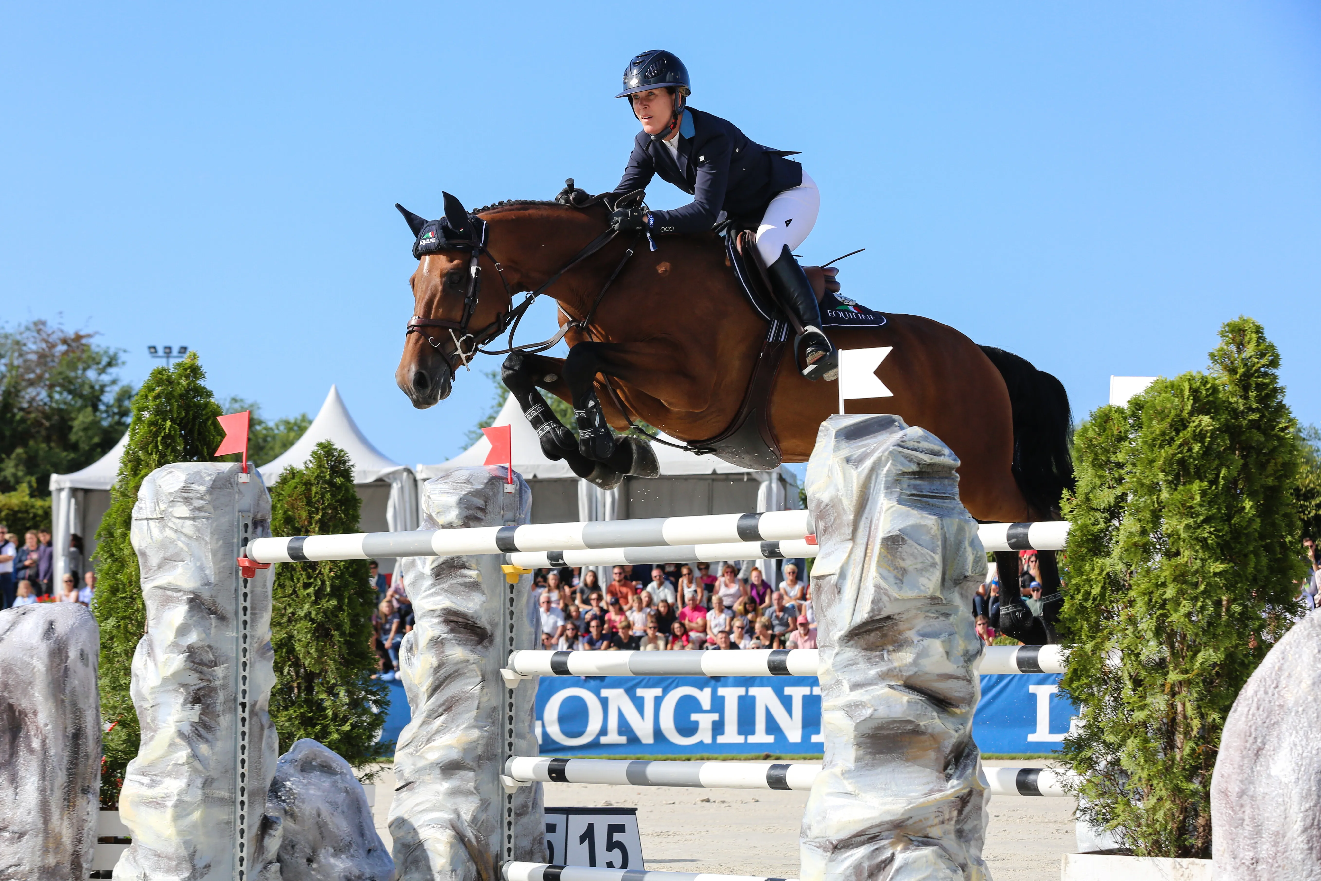 Lauren Hough (USA) au Grand Prix 3* du Longines Deauville Classic 2019