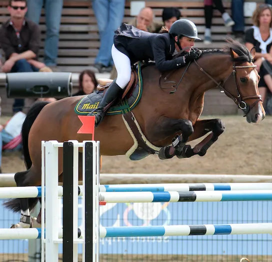 Sheena Mail, fille de Katchina, s’était classée troisième du championnat de France des six ans avec Félicie Bertrand.