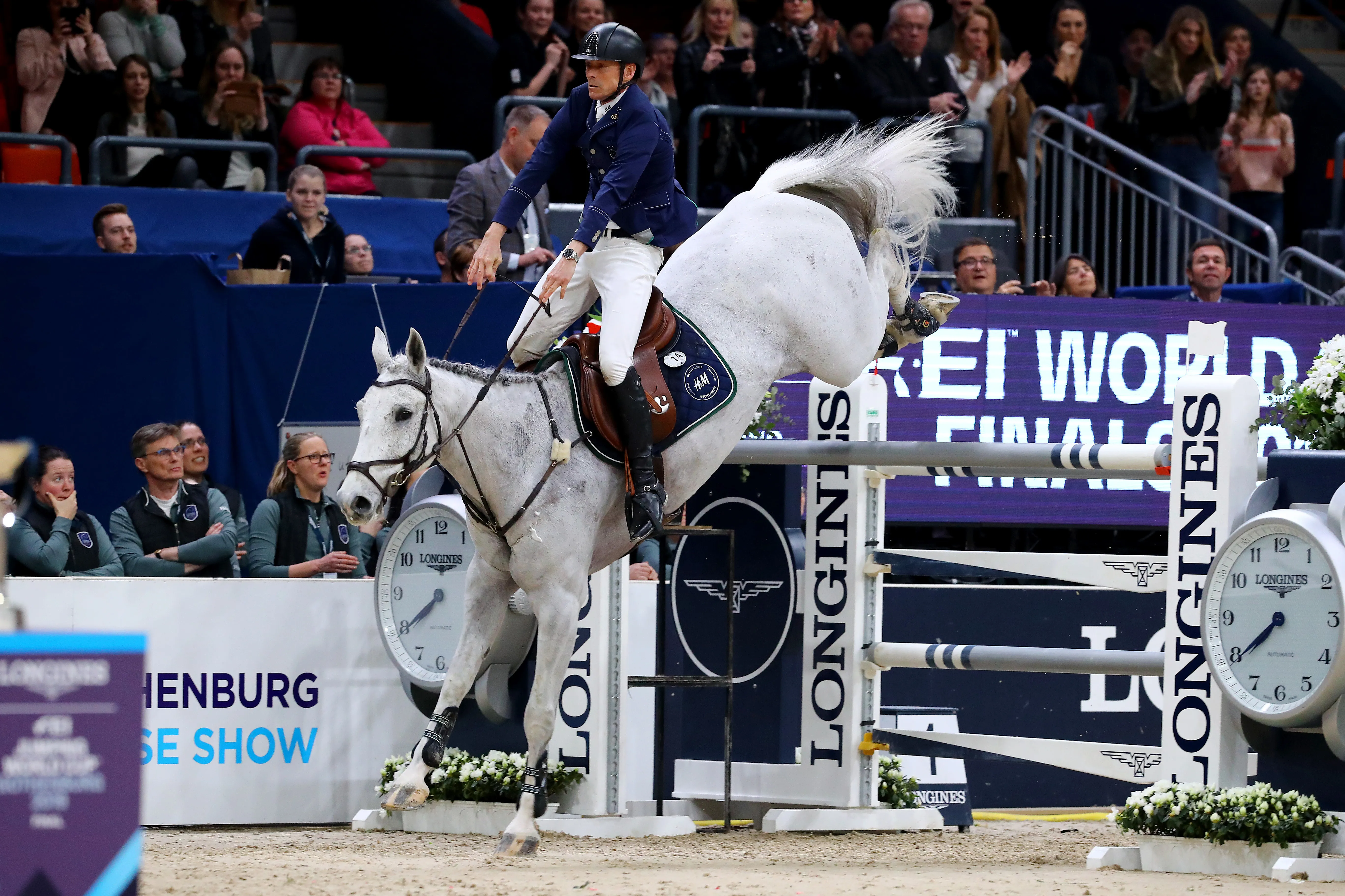 Malgré un dernier saut spectaculaire au barrage, Peder Fredricson a été l'Homme du jour.
