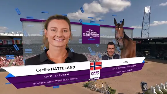 Ces animations graphiques, montrant cavalière, groom et cheval, ont été du plus bel effet.