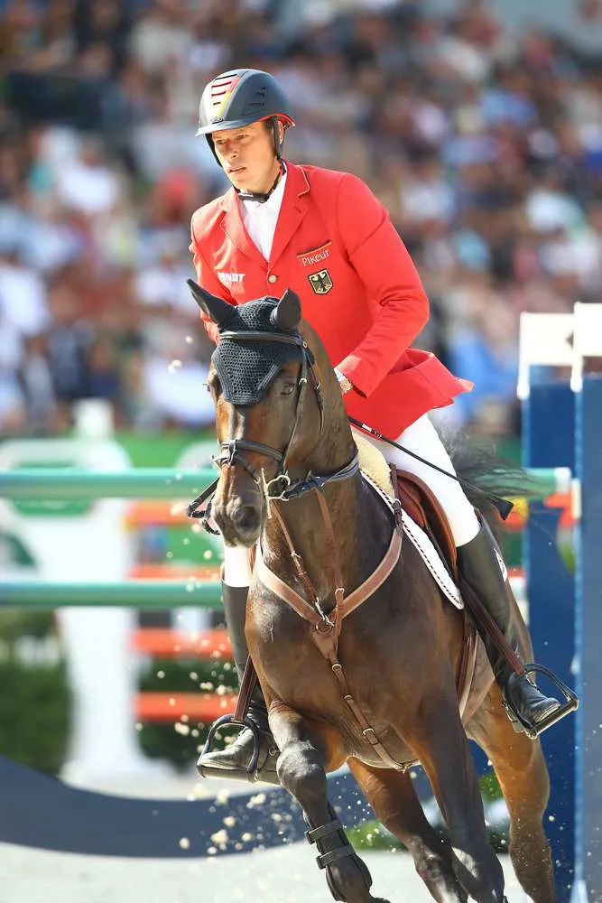 Christian Ahlmann et Codex One aux JEM de Caen en 2014.