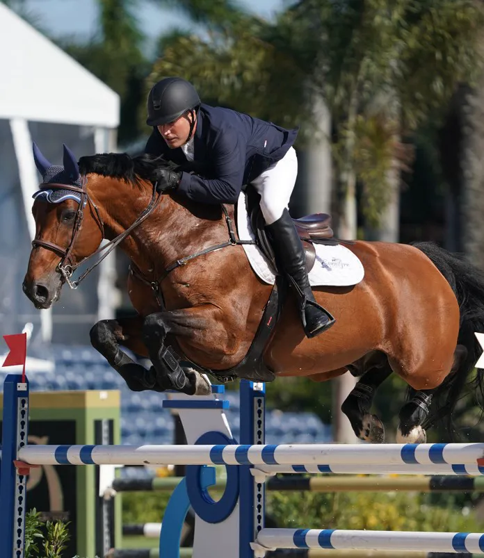 À Wellington, le cavalier Canadien à misé sur la rapidité d’Un Diamant.