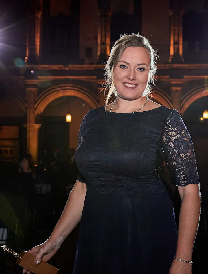 Emma Uusi-Simola lors de la cérémonie des FEI awards à Mexico en novembre 2023.