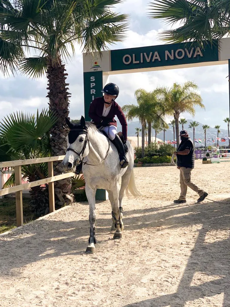 Le couple a concouru à Oliva, en Espagne, début 2021.