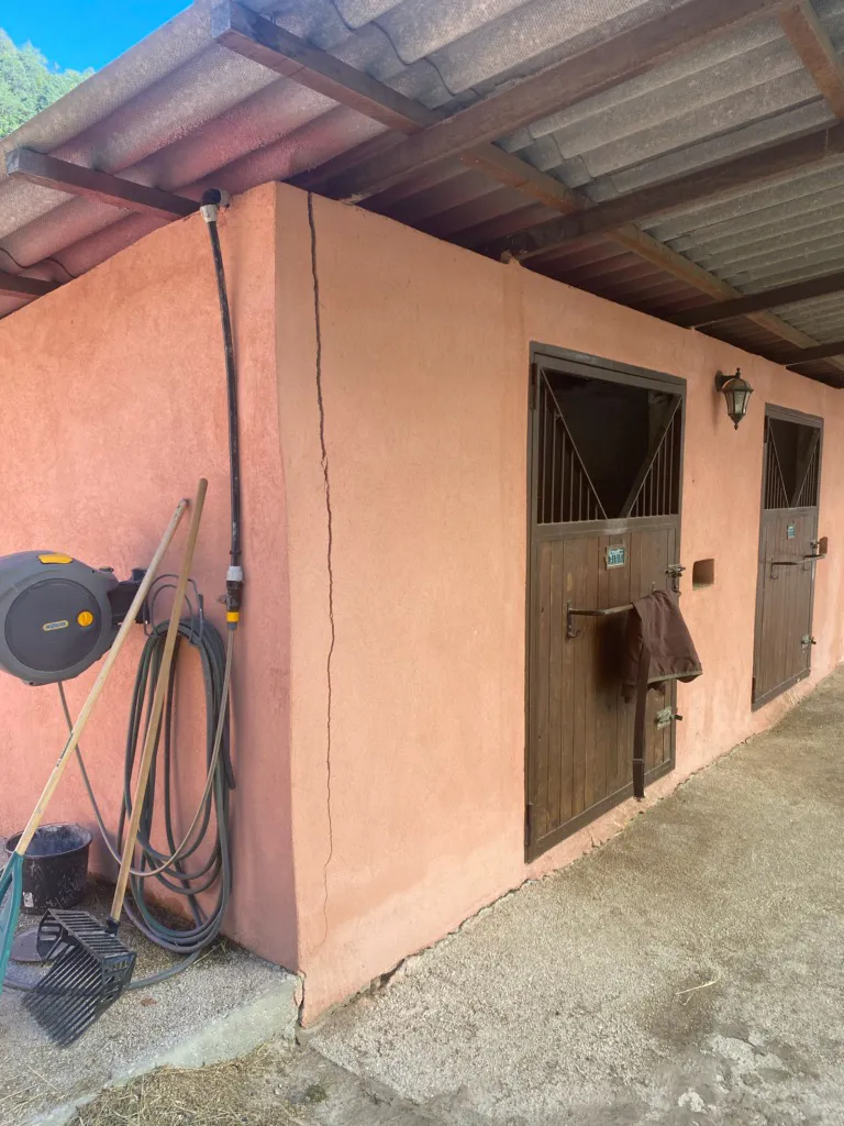 La tempête Alex a entraîné de nombreux dégâts dans les écuries d'Alexandre Ayache.