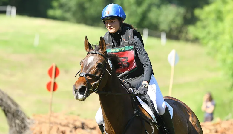 Julie Simonet et son fidèle Sursumcord'Or, ici au Lion d'Angers