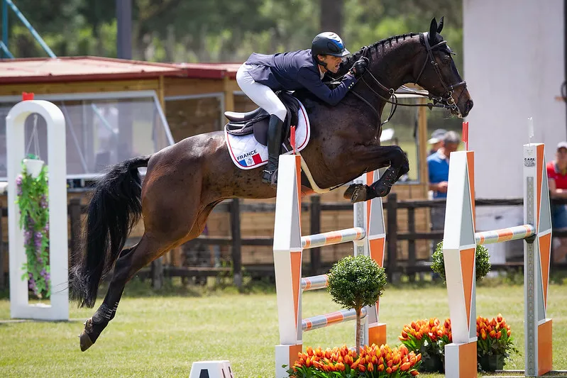 En selle sur son partenaire olympique Absolut Gold*HDC, Nicolas Touzaint est monté sur la troisième marche du podium individuel. 