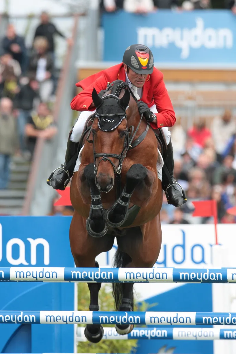 Ici à La Baule, Chacco-Blue est, comme chaque année depuis 2017, le meilleur étalon au monde pour le saut d'obstacles.