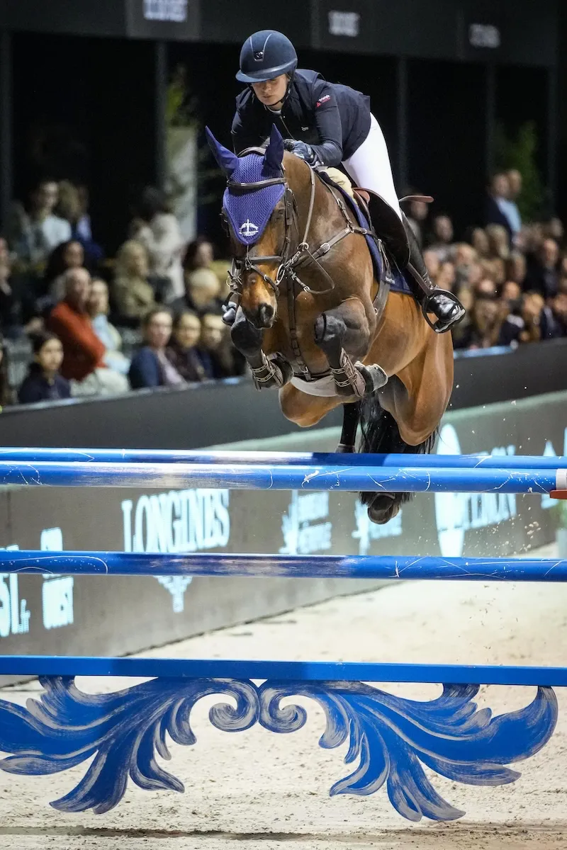 Jeanne Sadran et l’étalon Dexter de Kerglenn ont signé la plus belle performance de leur carrière ce soir à Bordeaux.