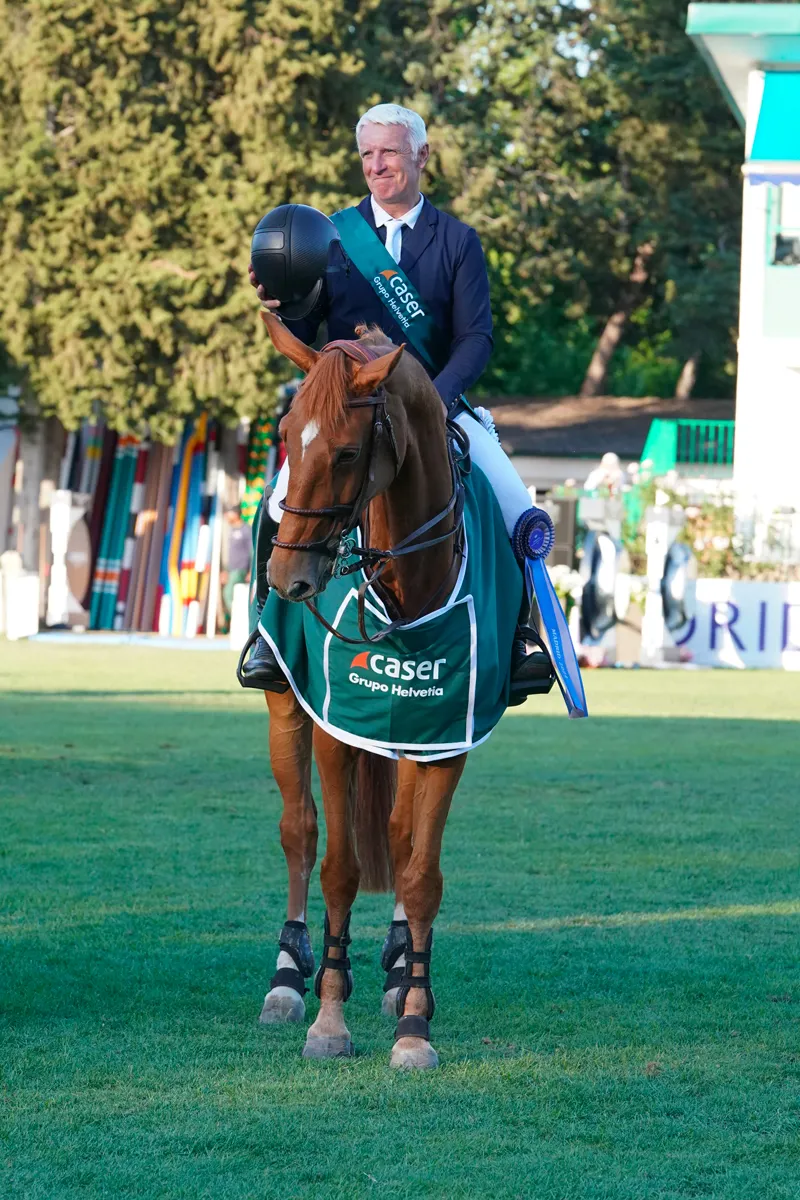 Roger-Yves Bost a régalé le public madrilène samedi avec Ballerine du Vilpion, et le public le lui a bien rendu.